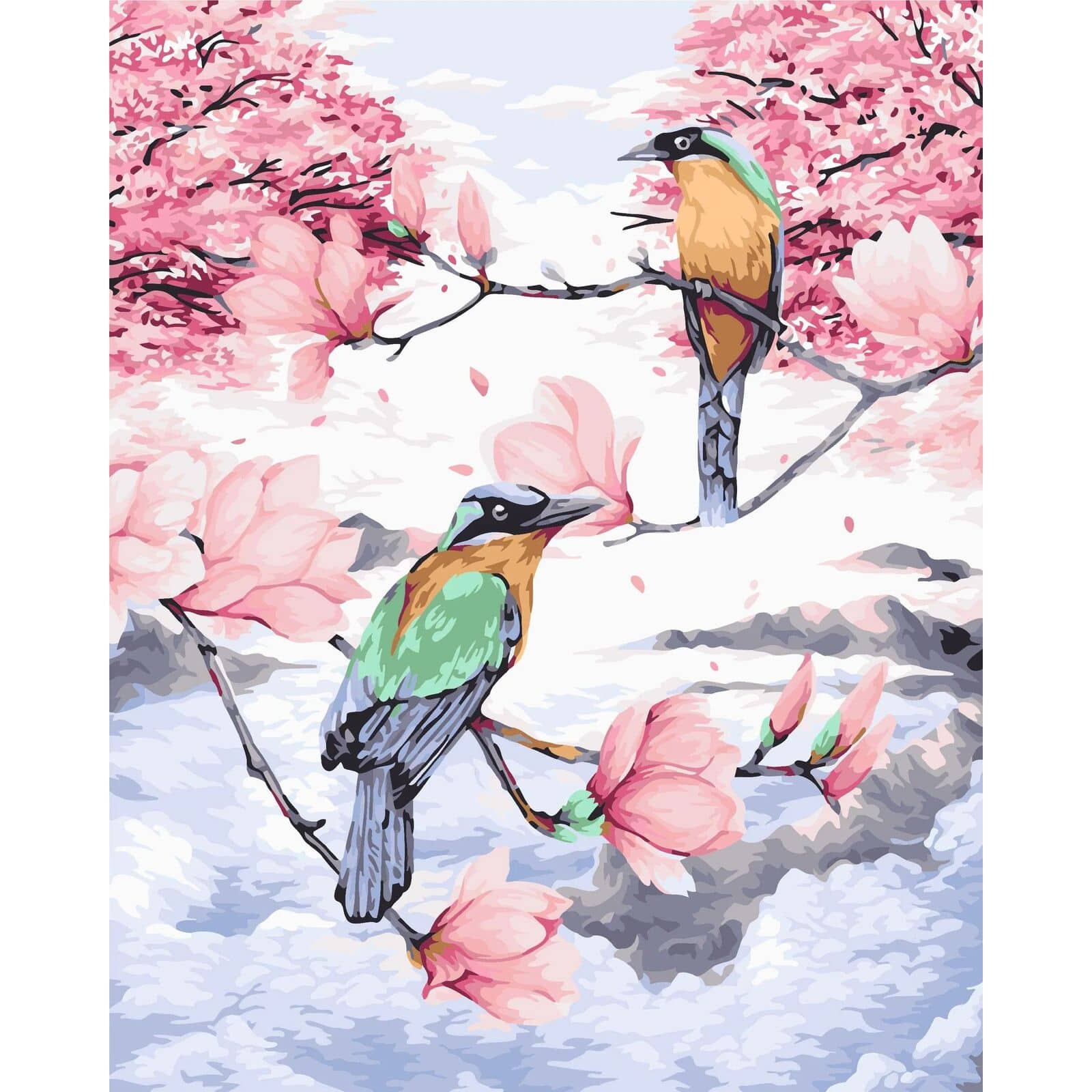 Crafting Spark Birds in Heaven Painting by Numbers Kit