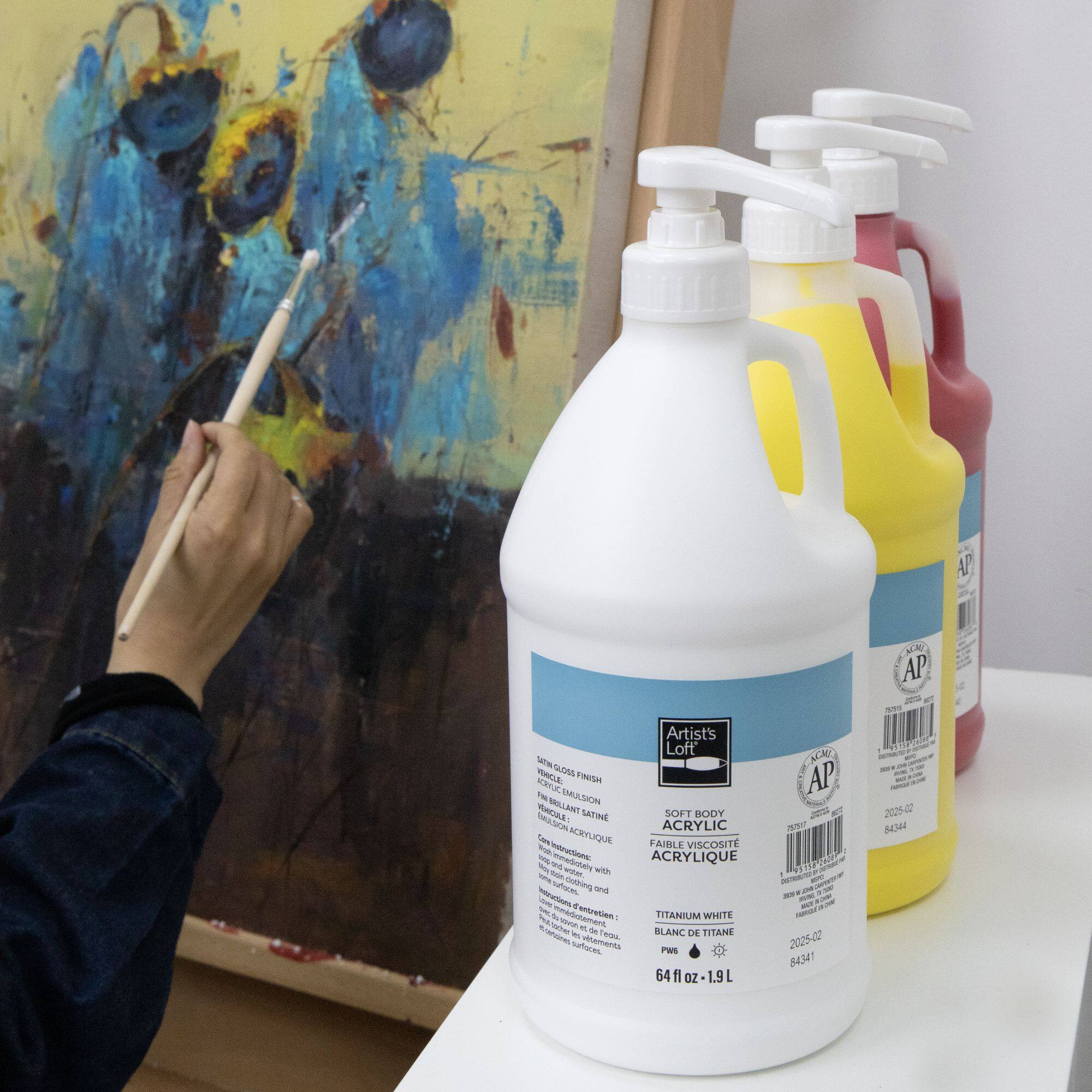 6 Pack: 64oz. Soft Body Acrylic Paint by Artist's Loft