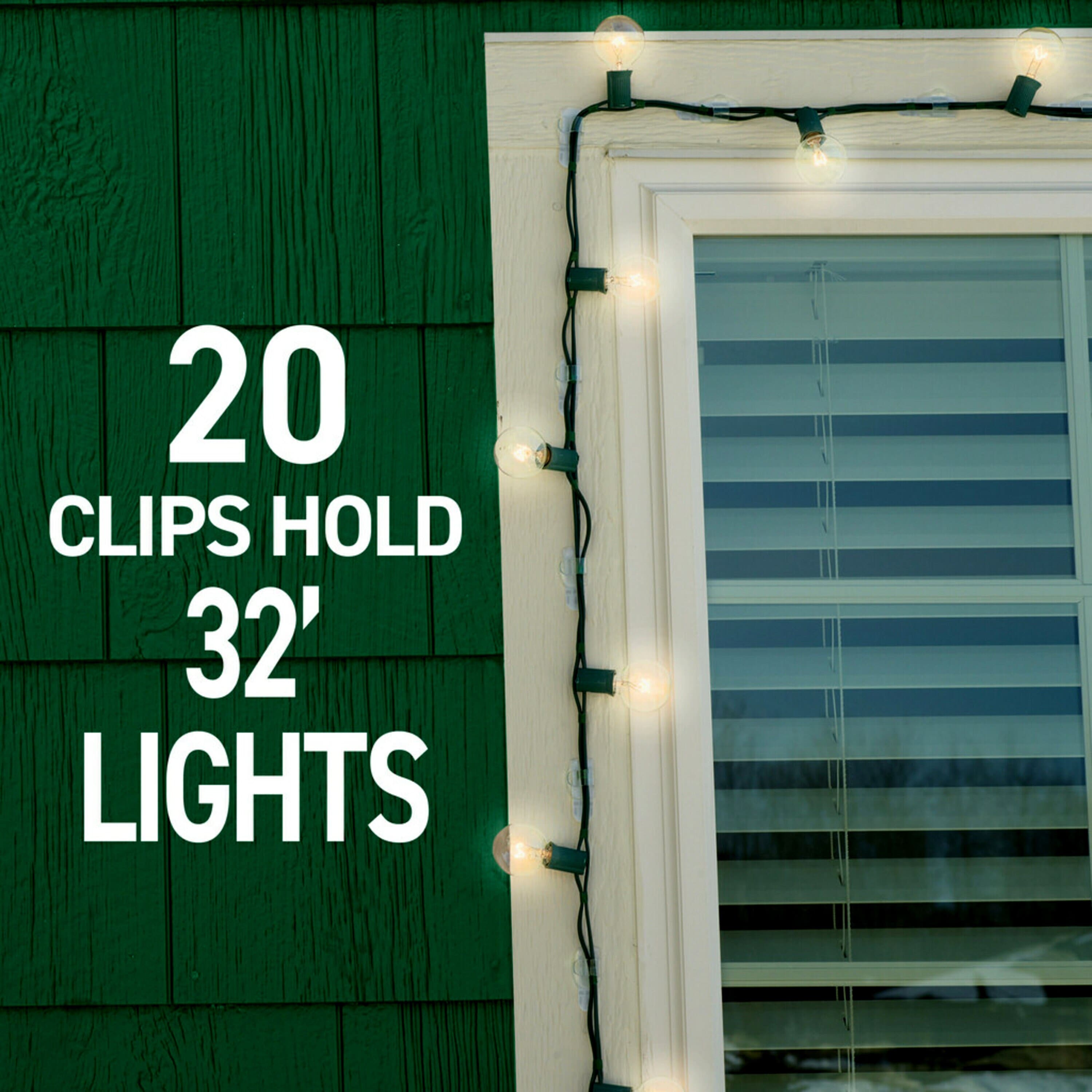 Command™ Outdoor Light Clips with Foam Strips