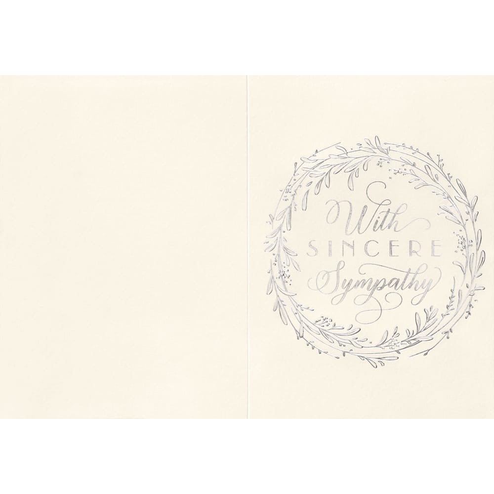 JAM Paper Sympathy Wreath Blank Cards & Envelopes Set, 25ct.