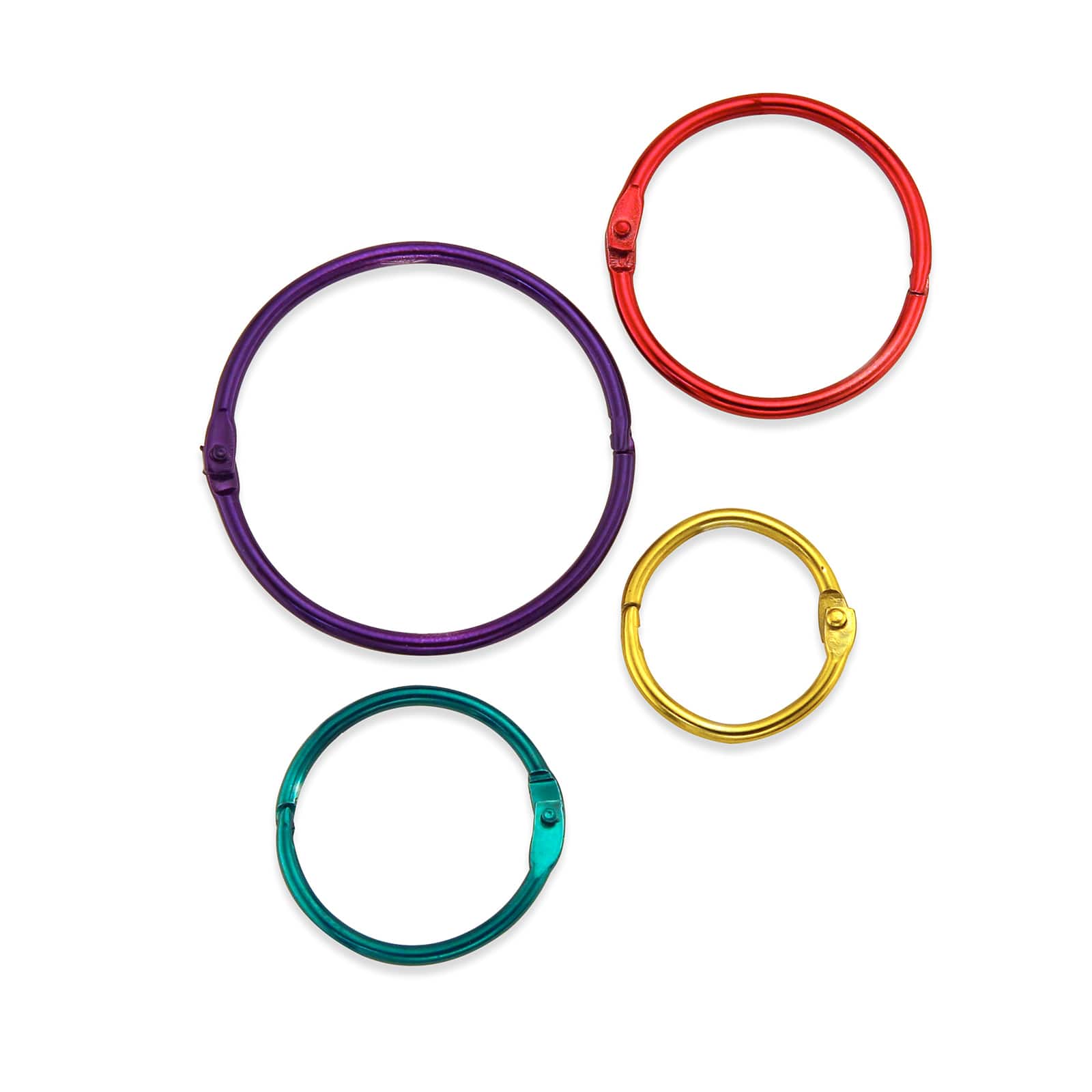 Hygloss® Assorted Metallic Book Rings, 2 Packs of 72