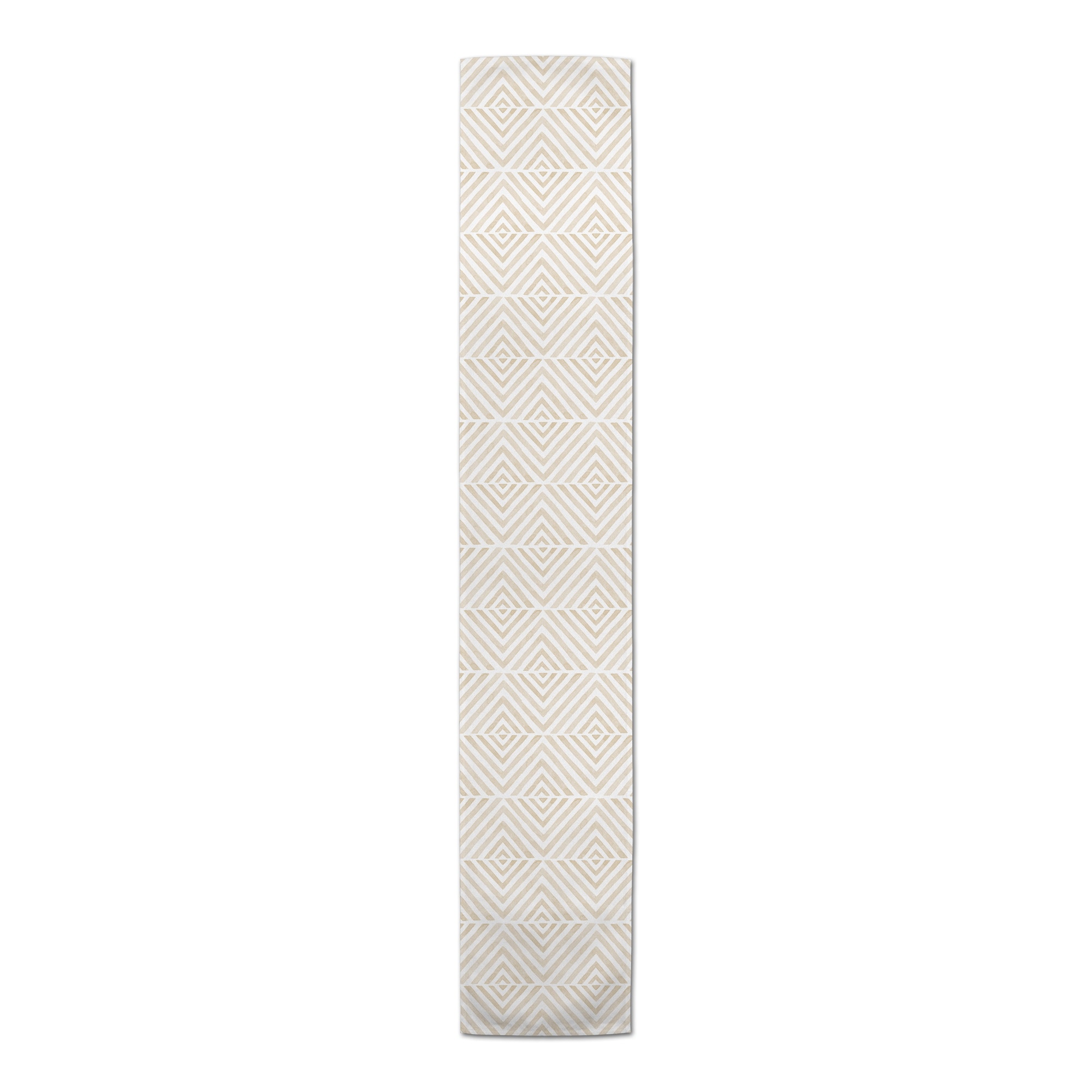 6ft. Cream Diamond Pattern Cotton Twill Table Runner