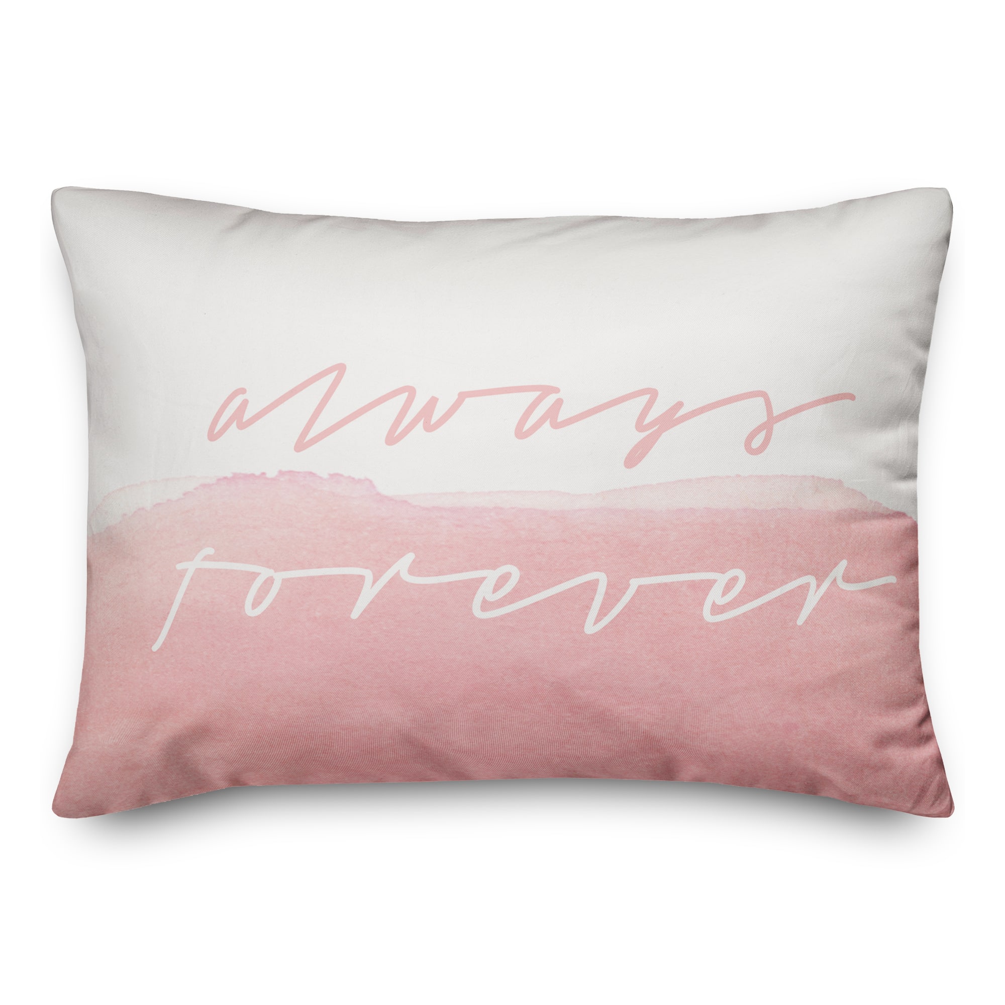 Pink Always Forever Throw Pillow