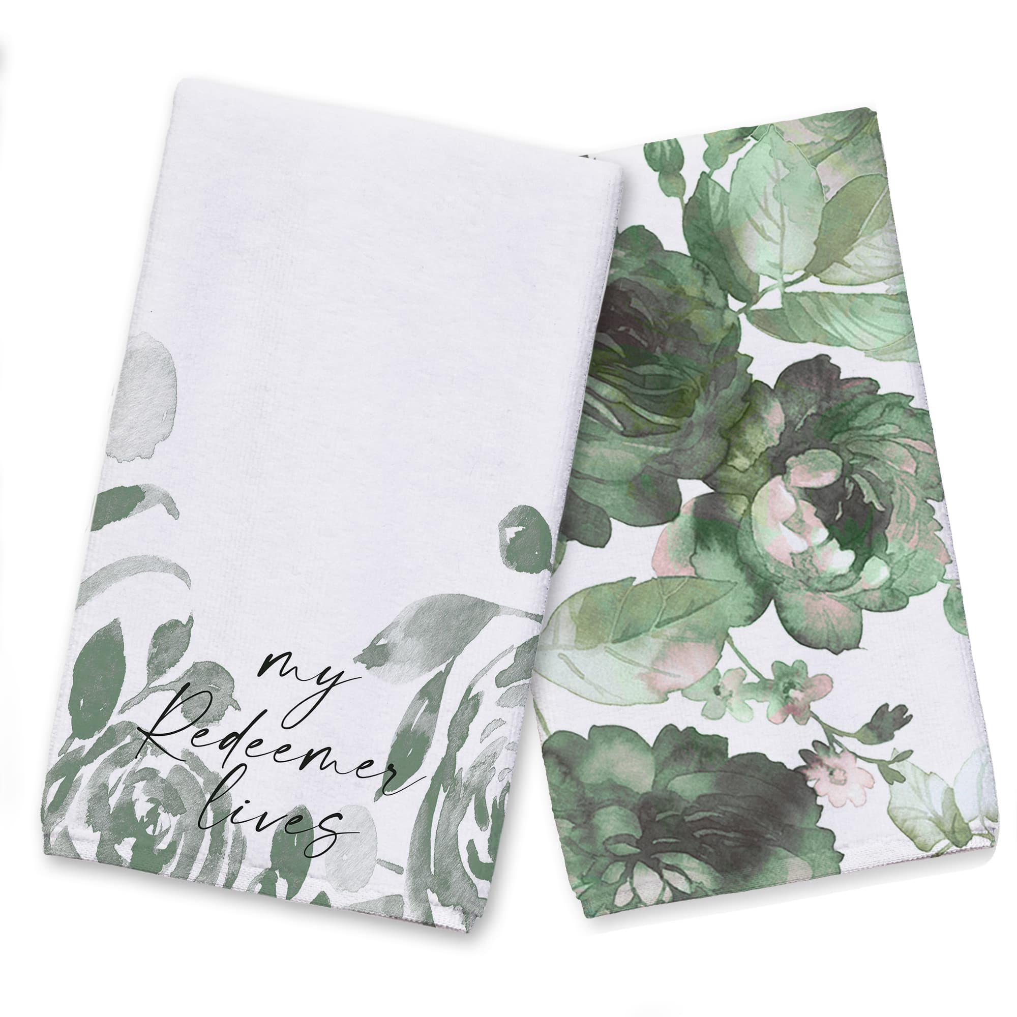 My Redeemer Lives Tea Towel - Set of 2