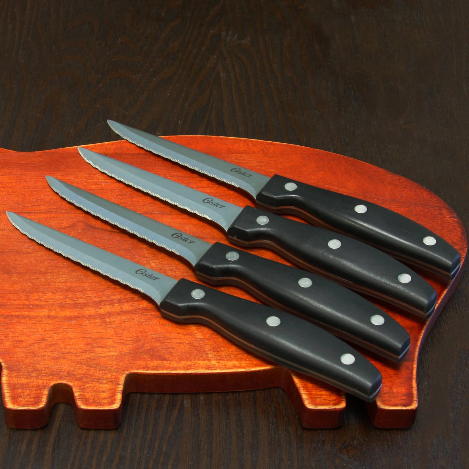 Oster Granger 4.5" Stainless Steel Blade Steak Knives, 4ct.