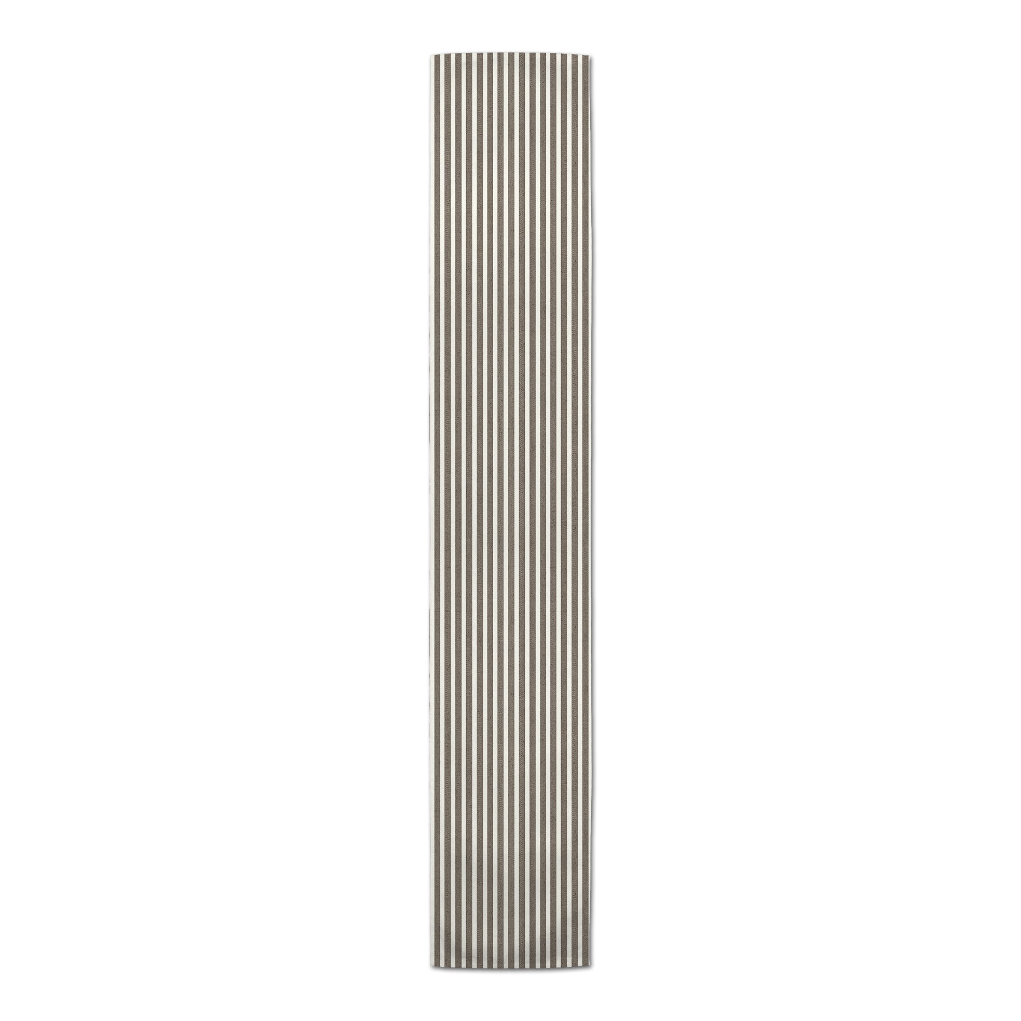 90" Brown Stripes Cotton Twill Table Runner