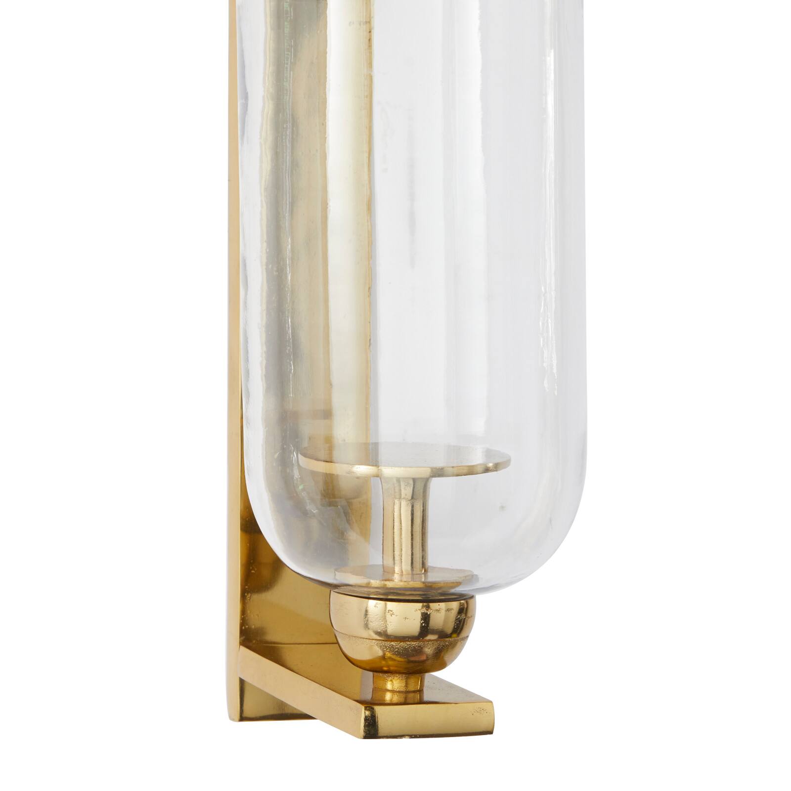 Gold Aluminum Modern Wall Sconce, 6" x 8" x 16"