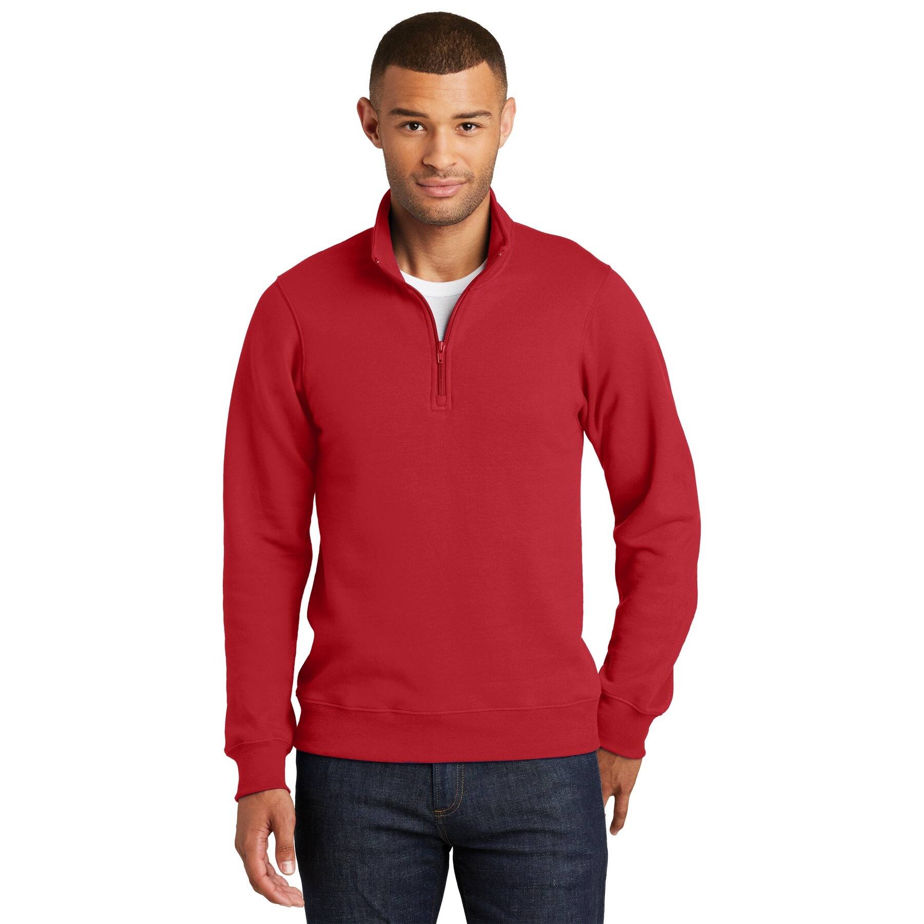 Port & Company® Fan Favorite™ Fleece 1/4 Zip Pullover Adult Sweatshirt