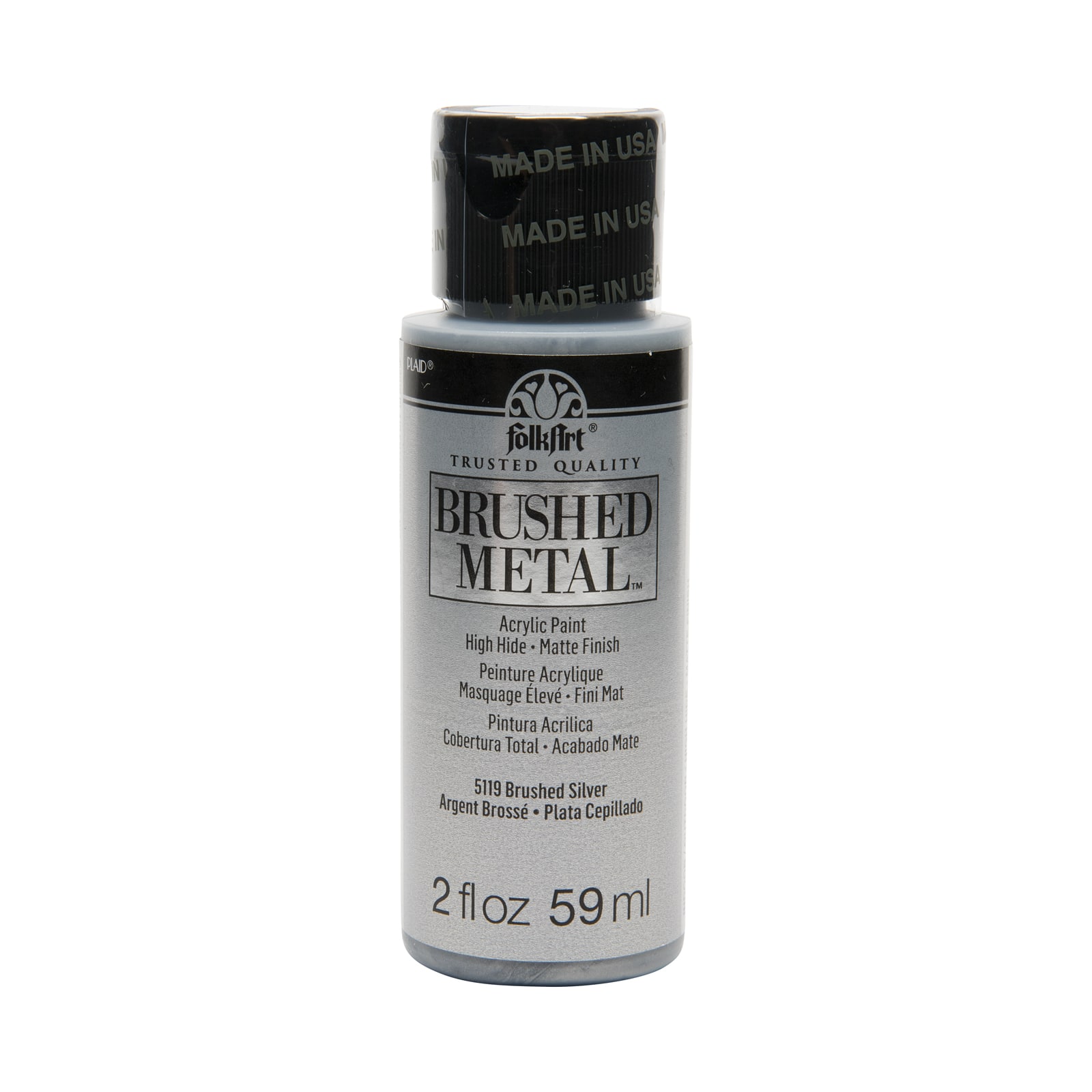 FolkArt® Brushed Metal™ Matte Finish Acrylic Paint, 2 oz.