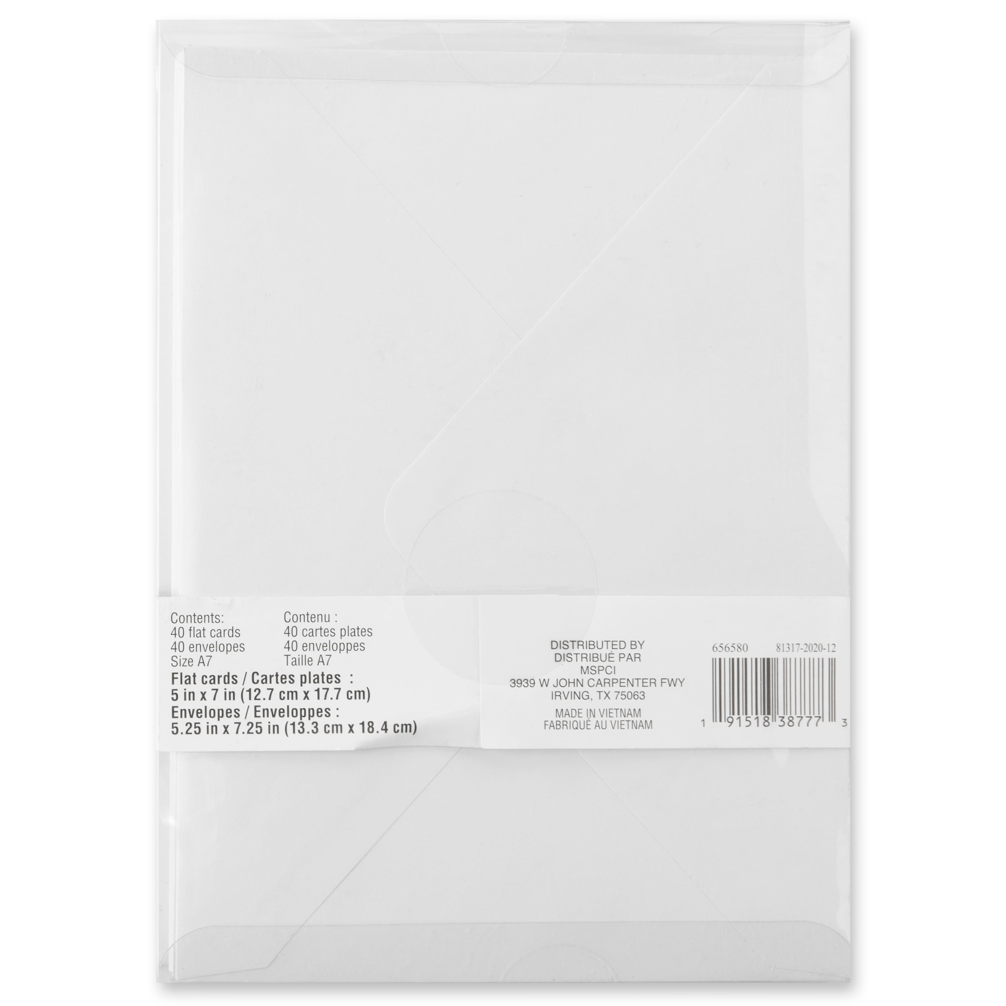 Silver Border Flat Cards & Envelopes by Recollections