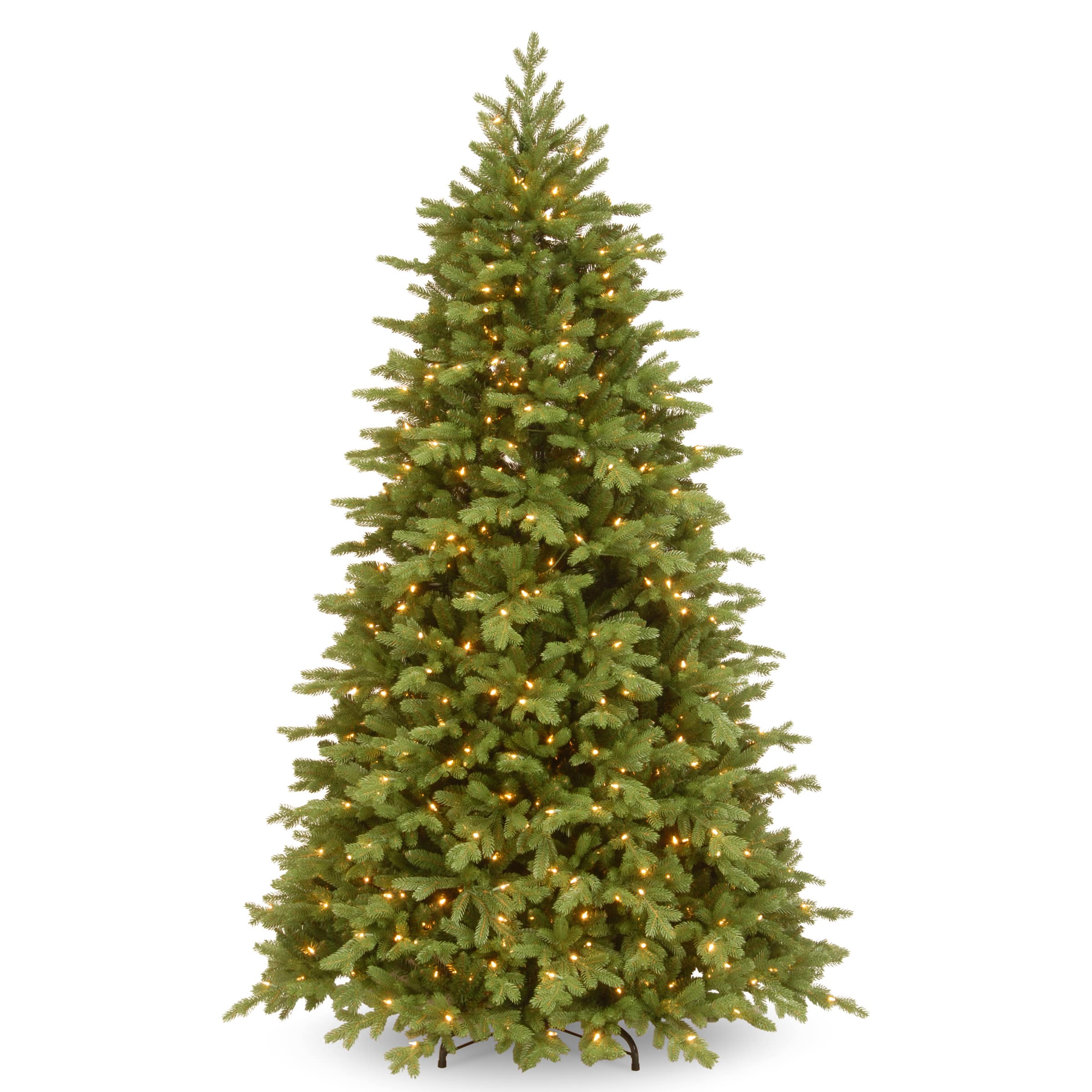6.5 ft. Pre-Lit Feel Real® Princeton Fraser Fir Hinged Artificial Christmas Tree, Dual Color® LED Lights