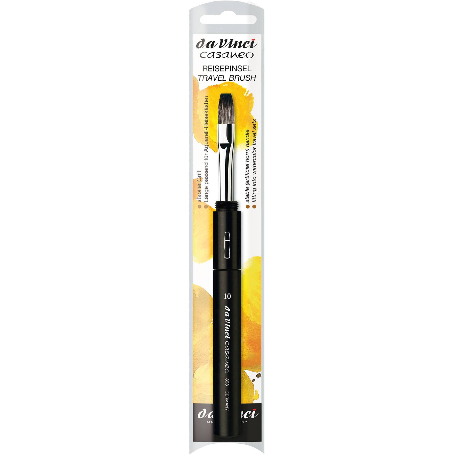 da Vinci CASANEO Series 893TP Size 10 Pocket Synthetic Flat Travel Brush