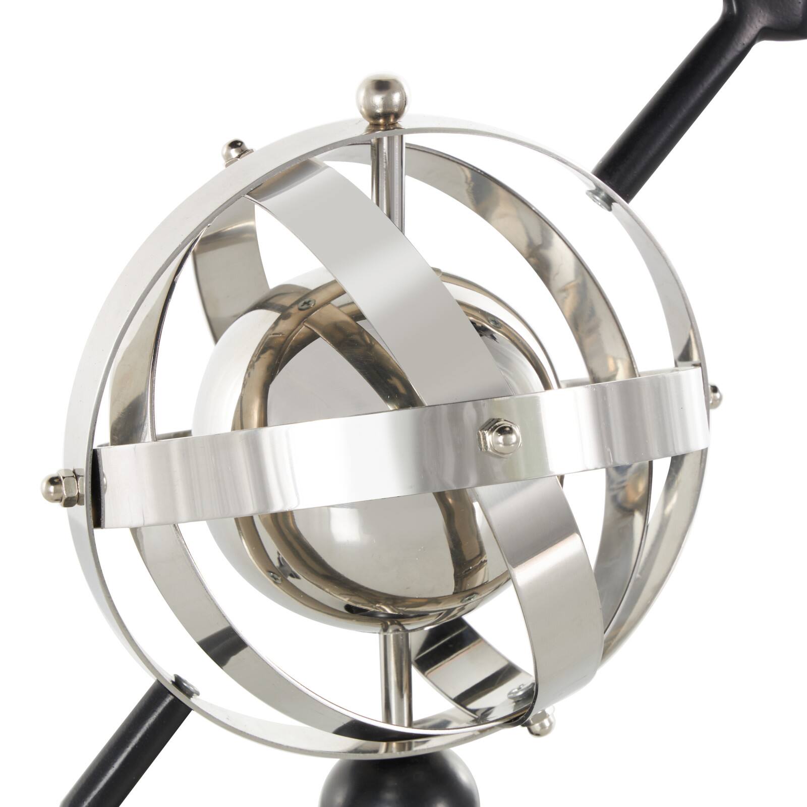 Black Stainless Steel Metal Armillary Globe