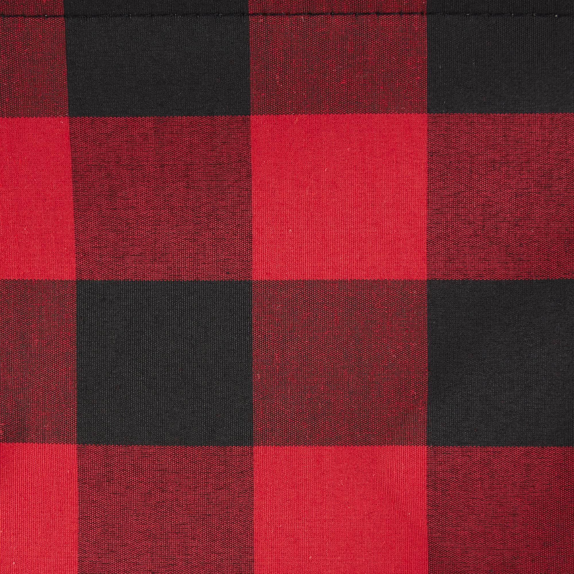 DII® Large Rectangle Red/Black Buffalo Check Polyester Bin