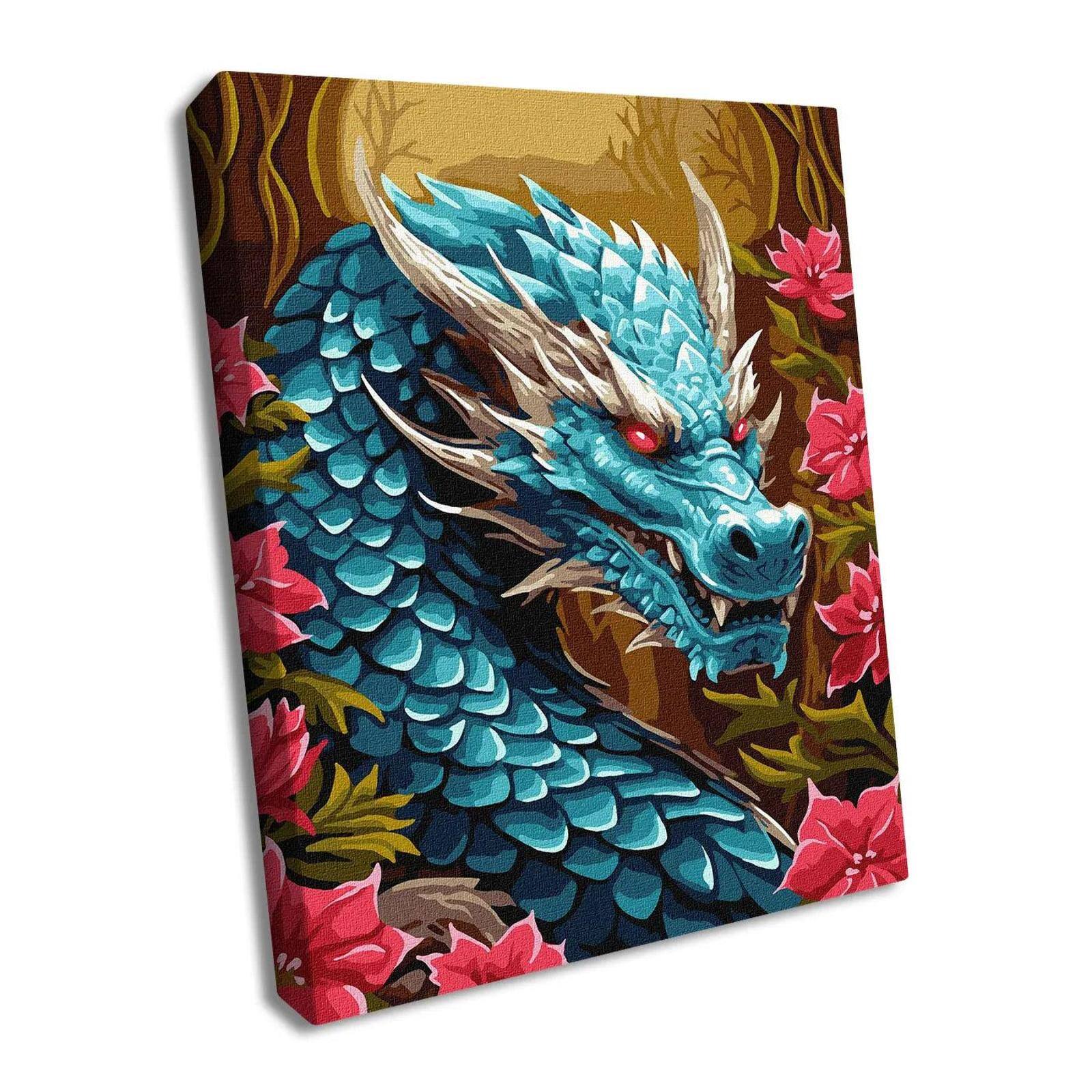 Ideyka The Mighty Dragon Painting by Numbers Kit