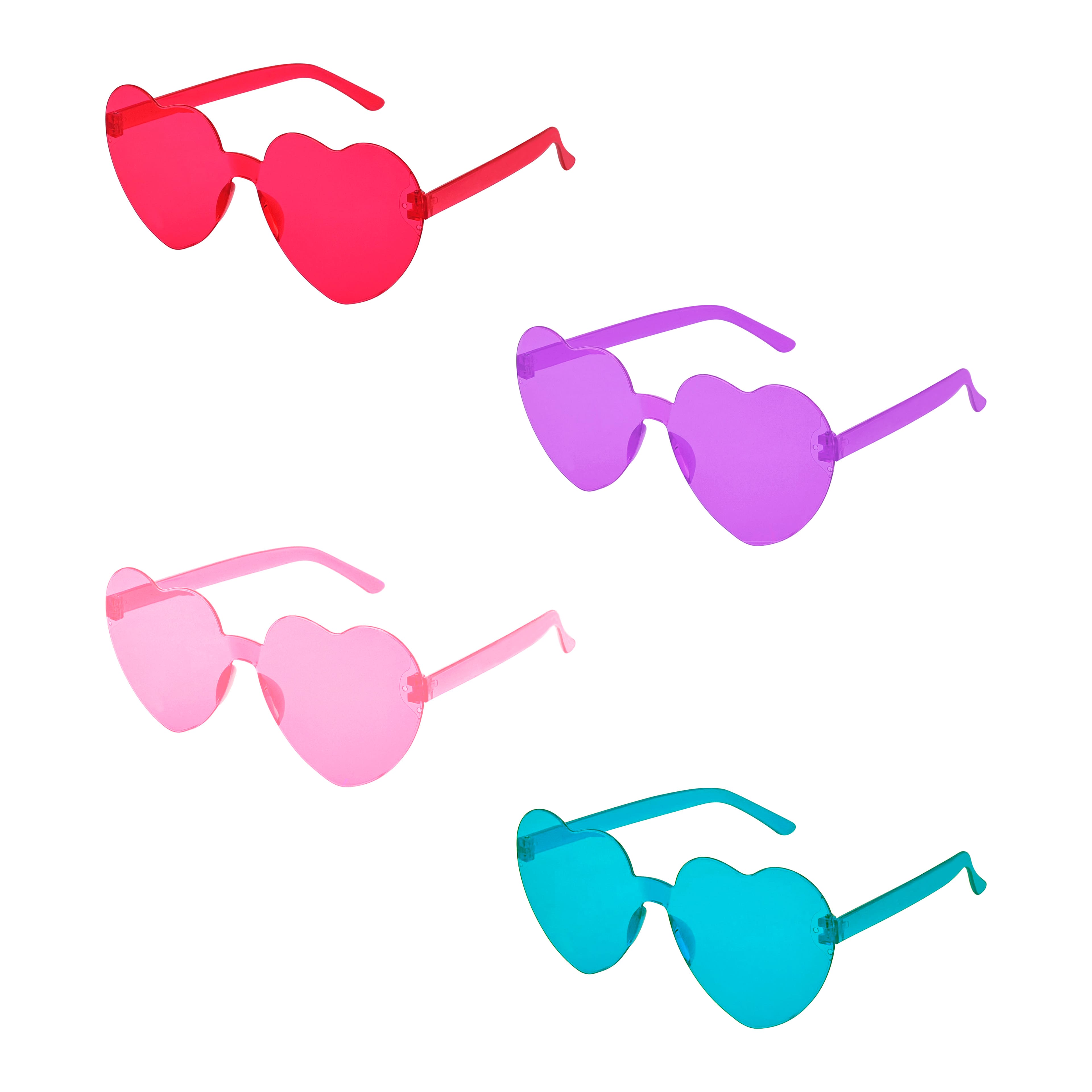 12 Packs: 4 ct. (48 total) 5.5" Heart Shaped Glasses by Celebrate It™