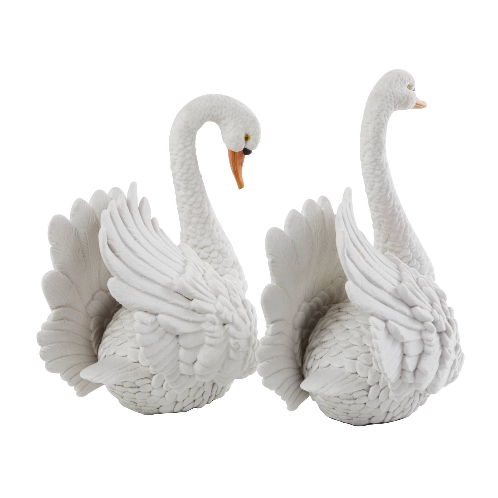 Textured White Swan Tabletop Décor Set | Michaels