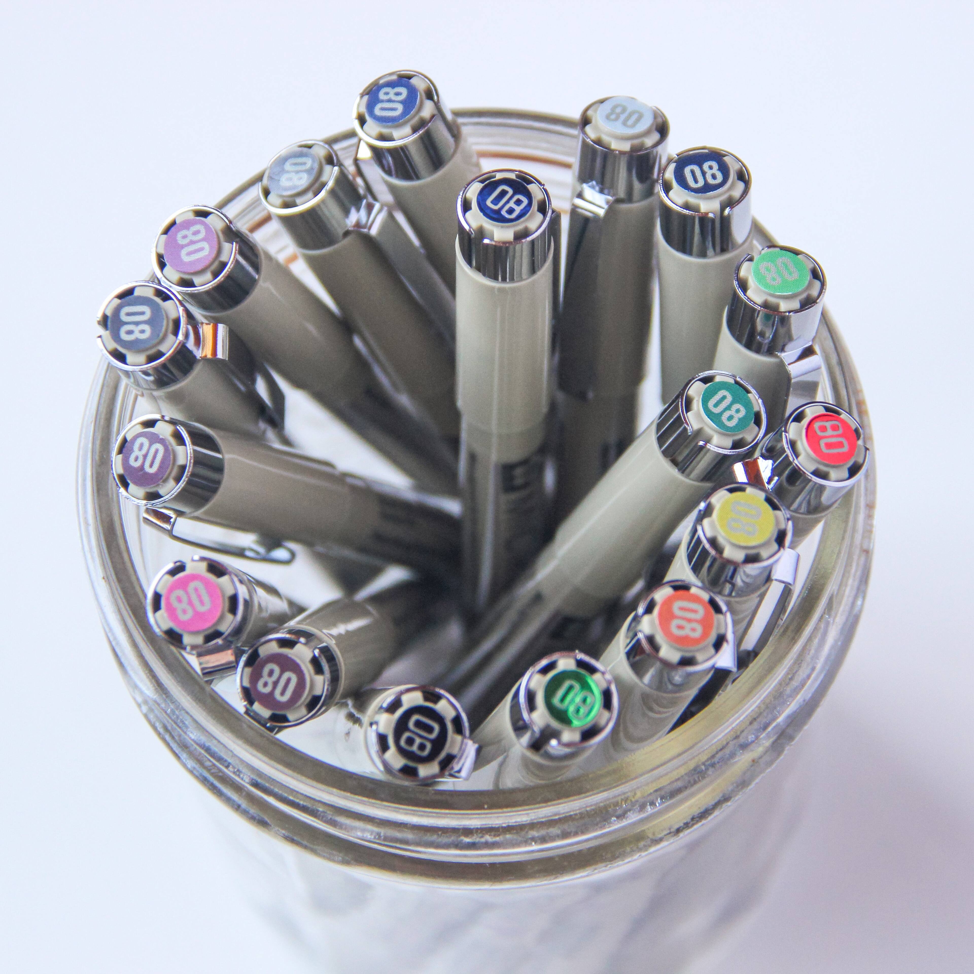 Pigma® Micron™ 08 Fine Line 8 Color Pen Set