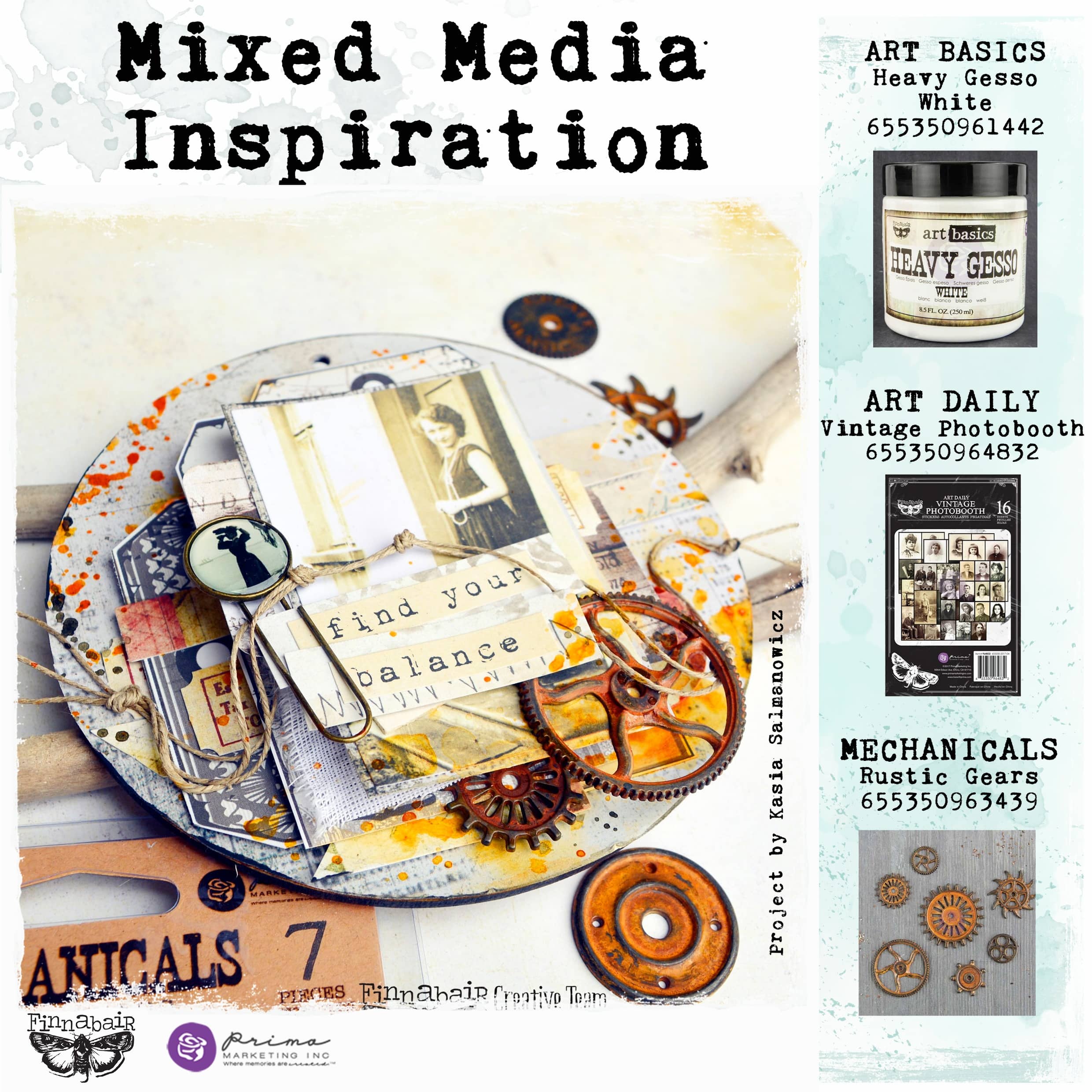 Finnabair® Art Basics White Heavy Gesso, 8.5oz.