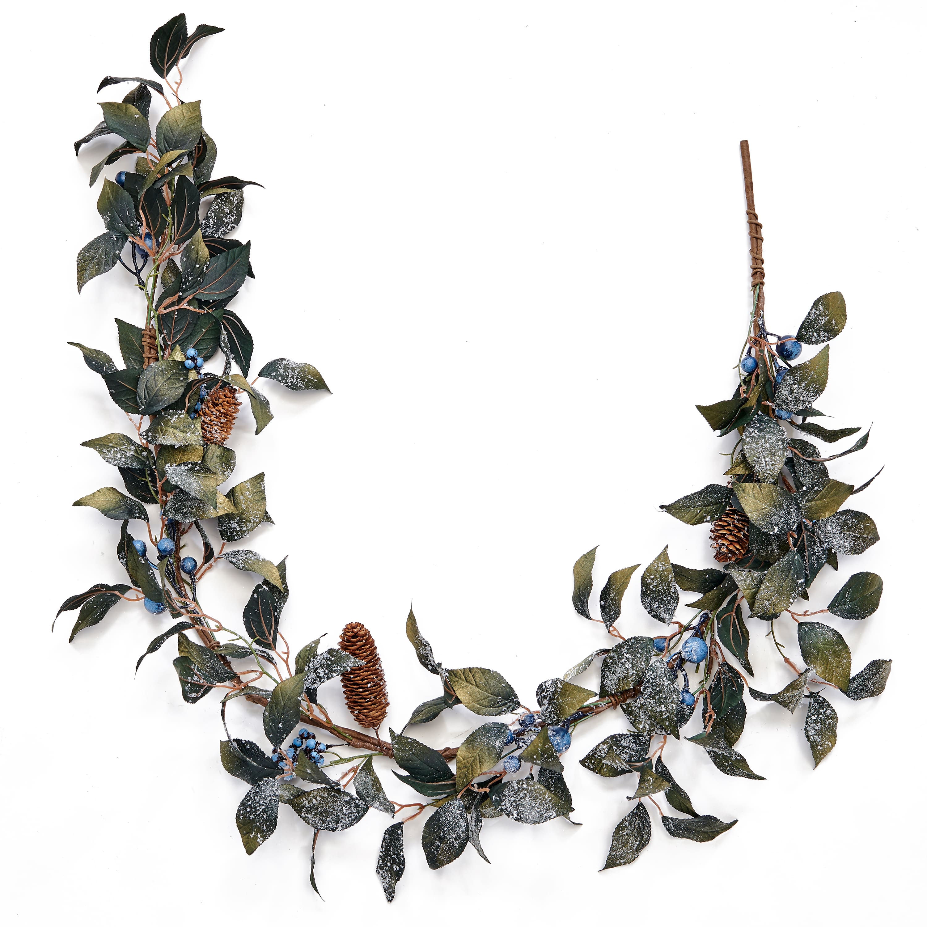5ft. Icy Blueberry & Leaves Artificial Garland