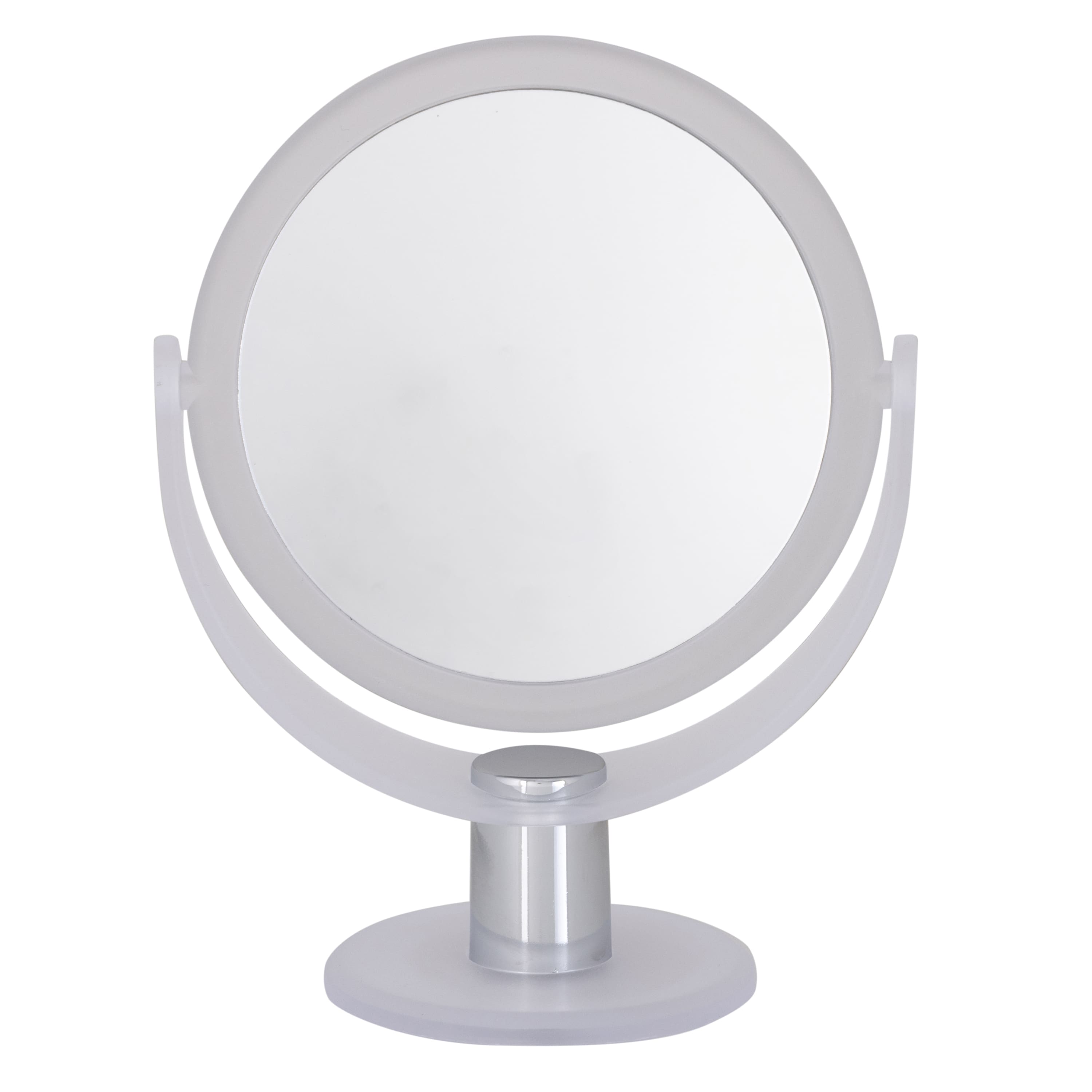 Home Details Dual Sided 10X Magnification Rubberized Vanity Mirror