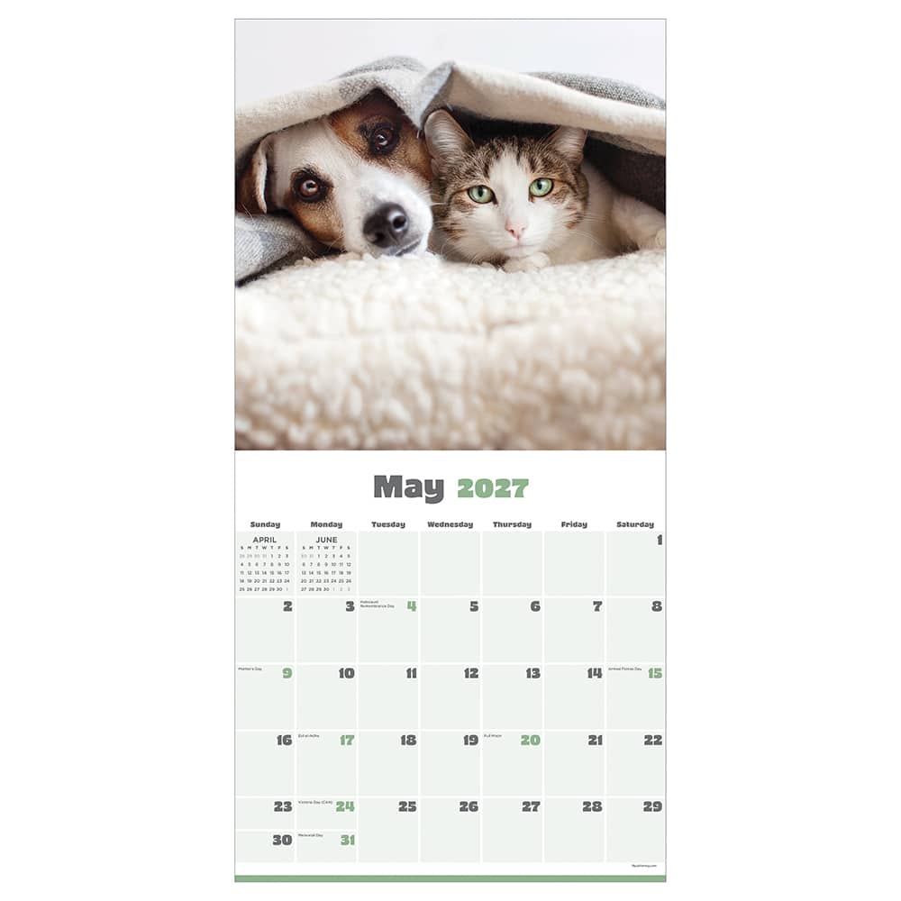 2027 Furry Friends Wall Calendar