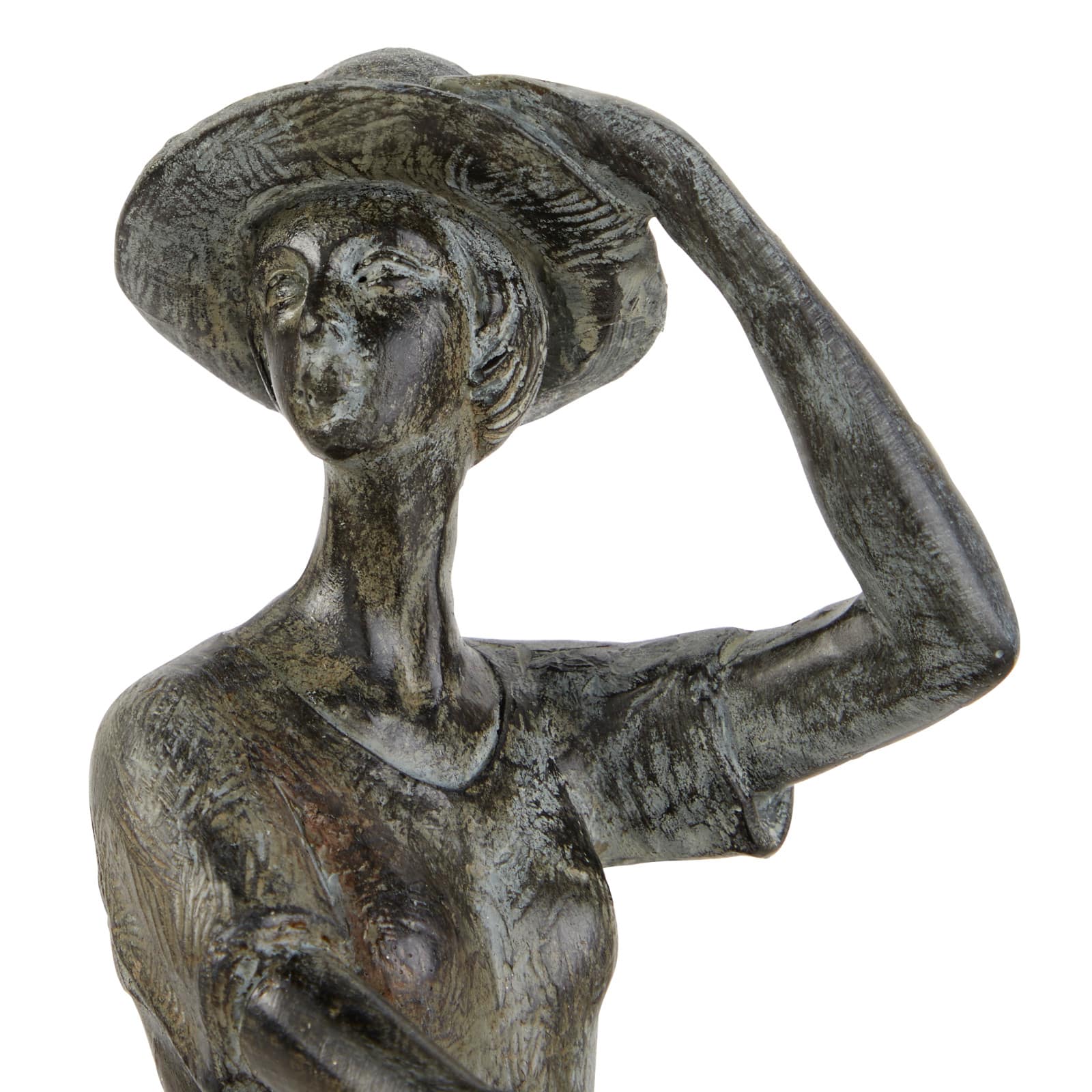13" Bronze Polystone Traditional Bicycle Sculpture