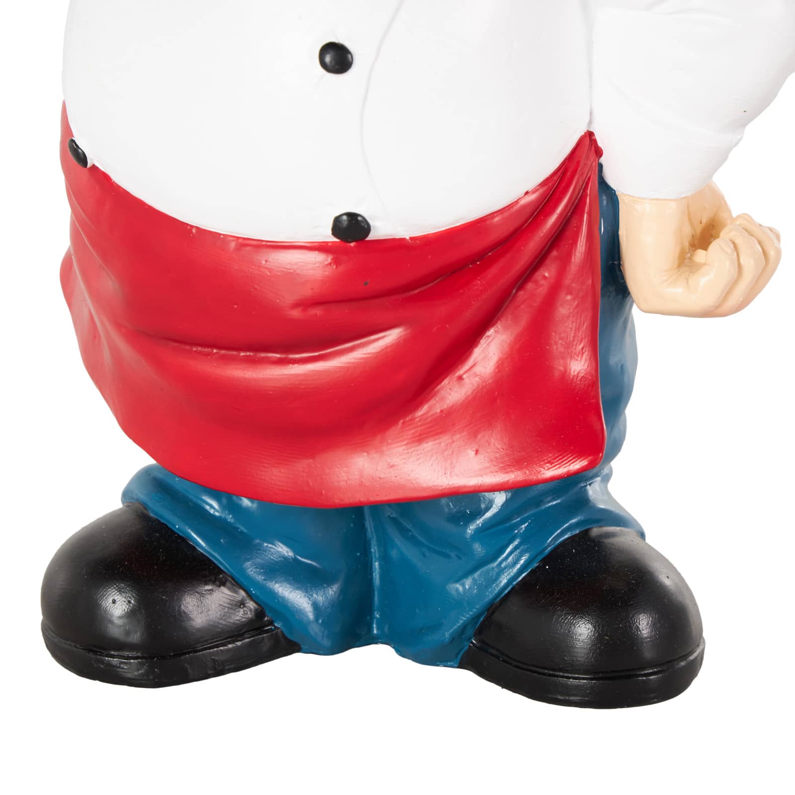 12" Polystone Chef Kitchen Decorative Sculpture with Tray