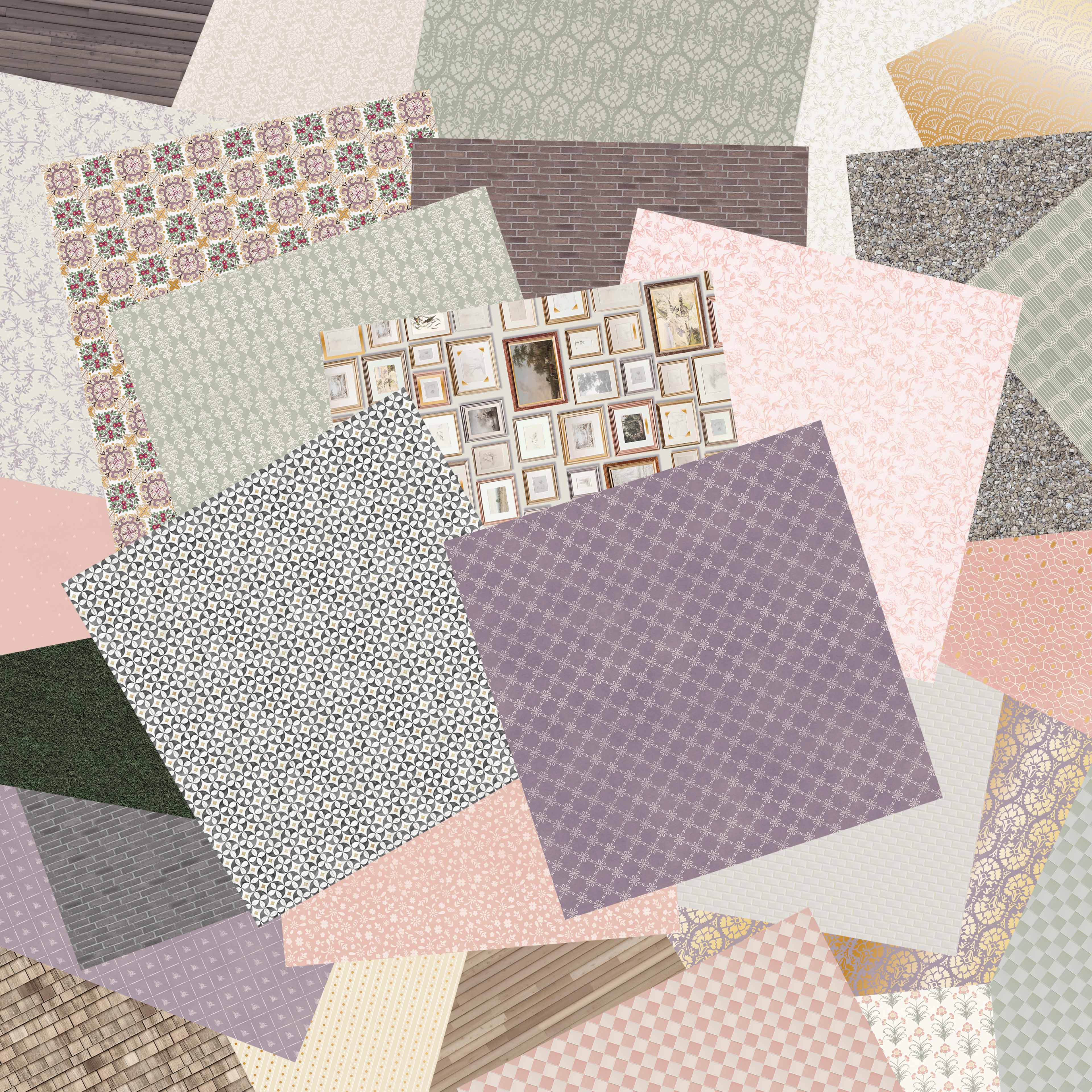 6 Pack: 12" x 12" Miniature Prints Paper Pad by Recollections™