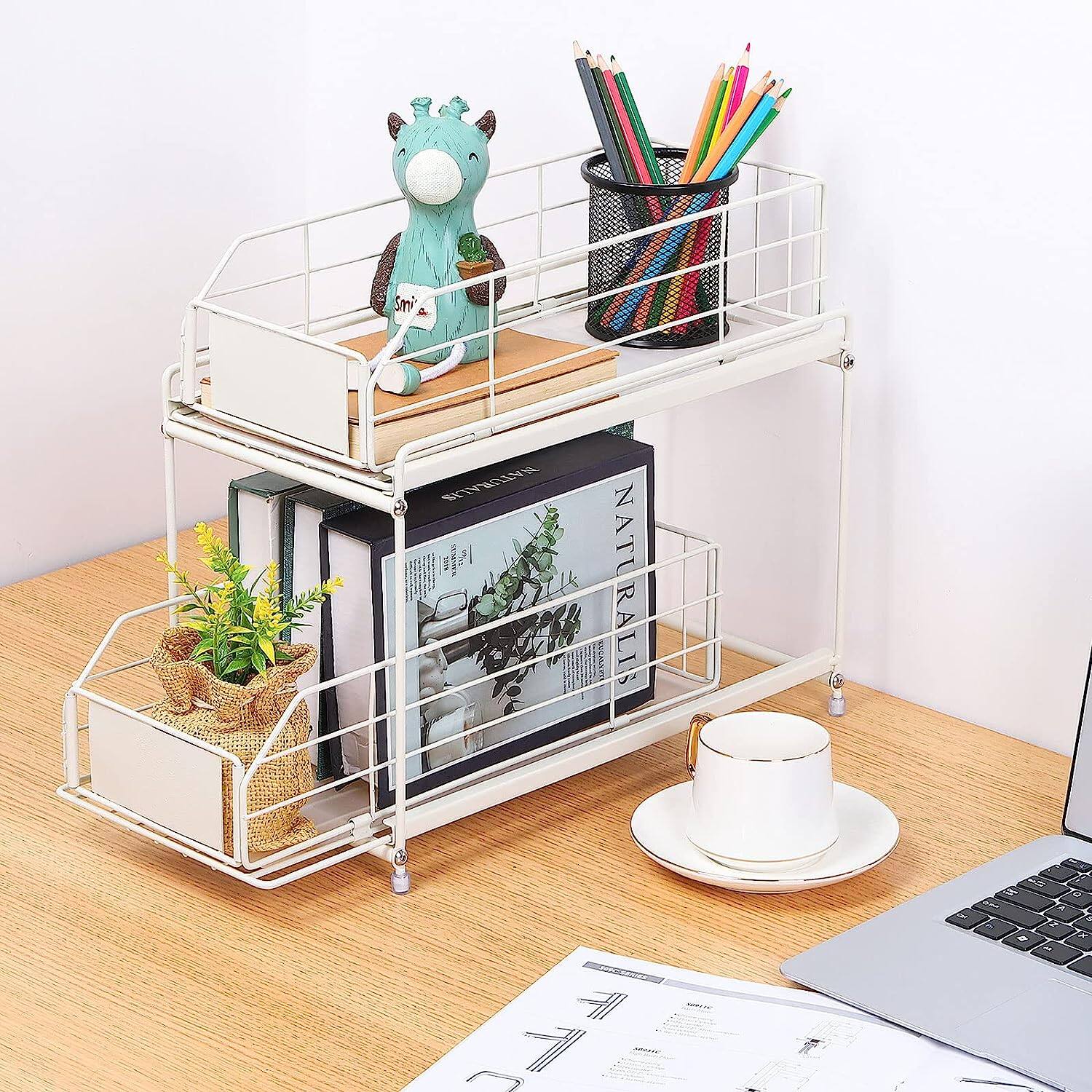 NEX™ 2-Tier Under Sink Cabinet Organizer with Sliding Basket Drawer