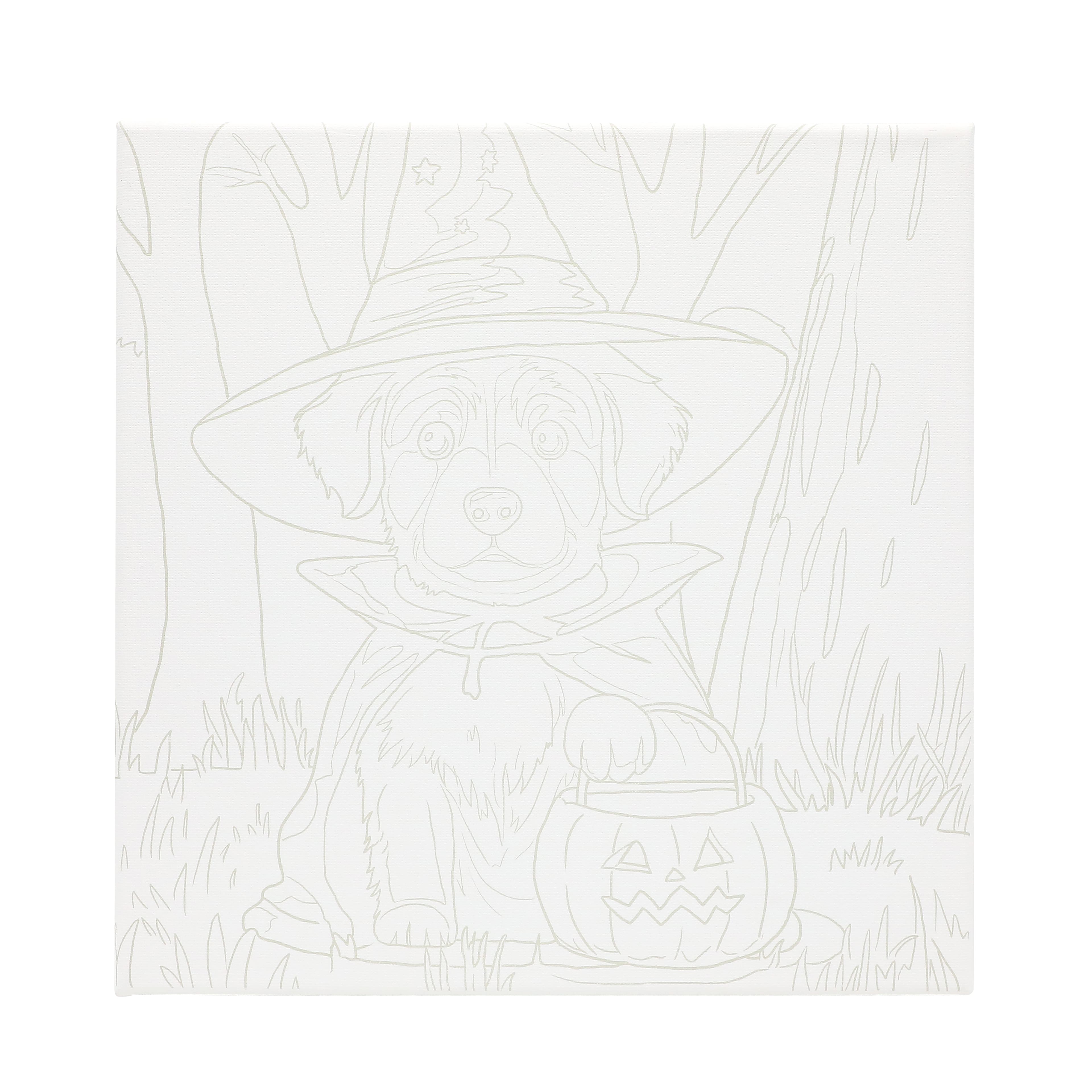 11" x 11" Trick or Treat Dog Canvas Painting Kit by Craft Smart®