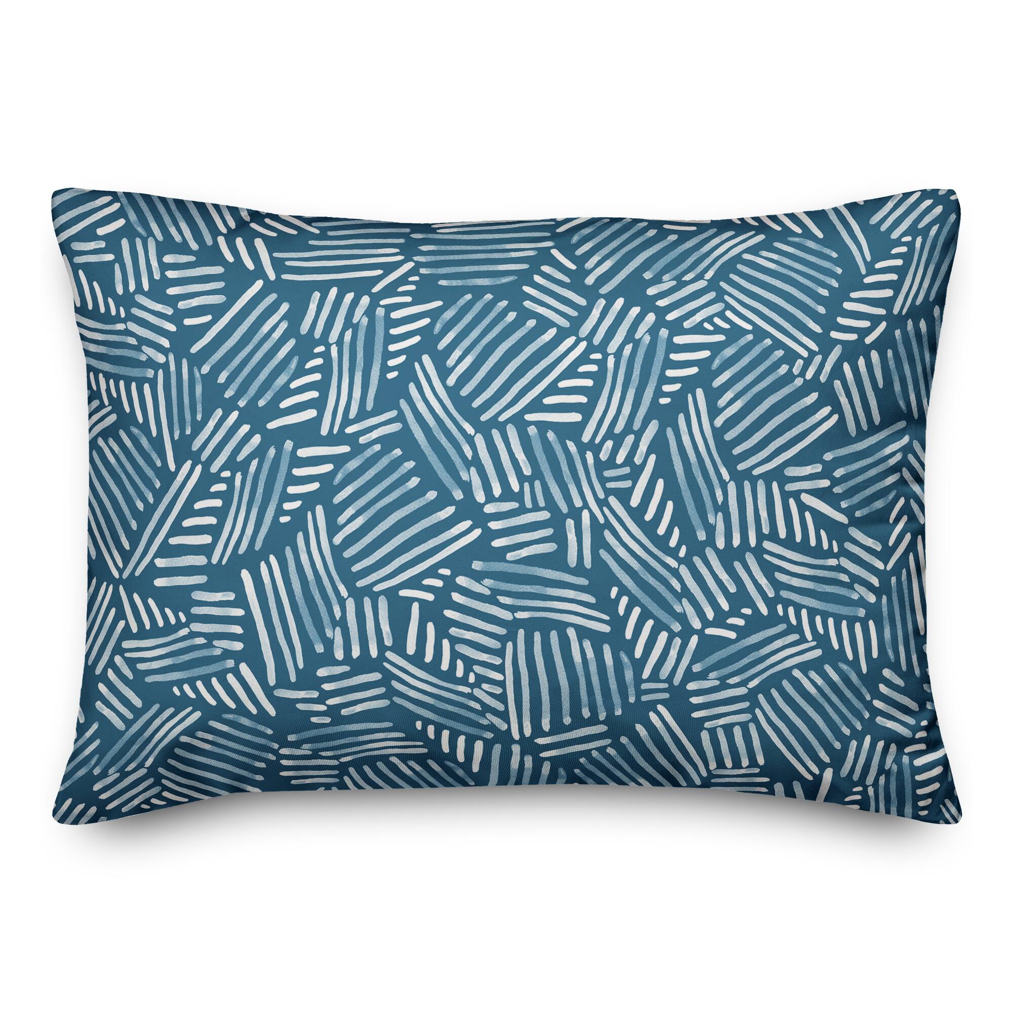 Watercolor Stripe Pattern Throw Pillow