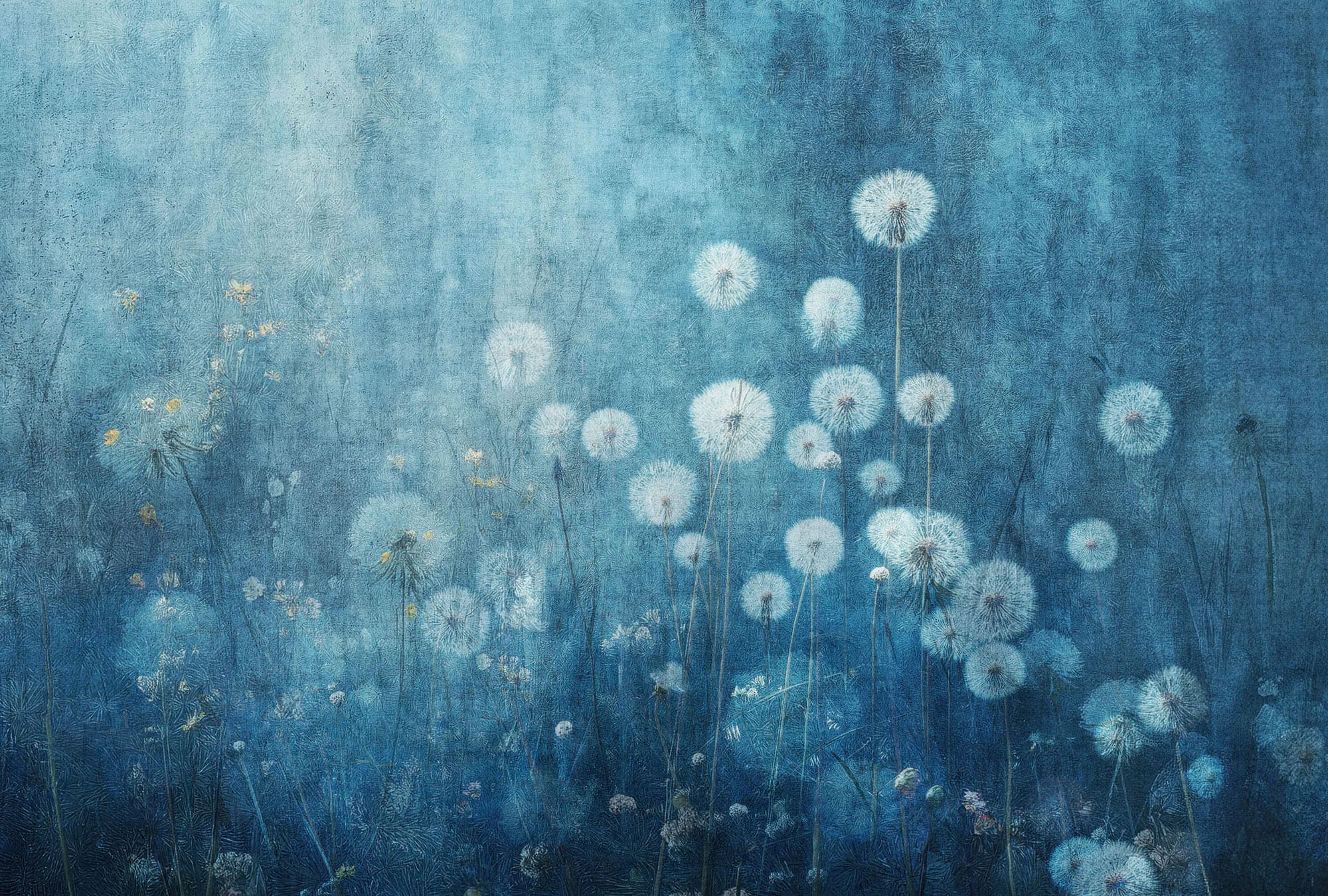 Designs Direct Twilight Bloom Blue Wall Mural