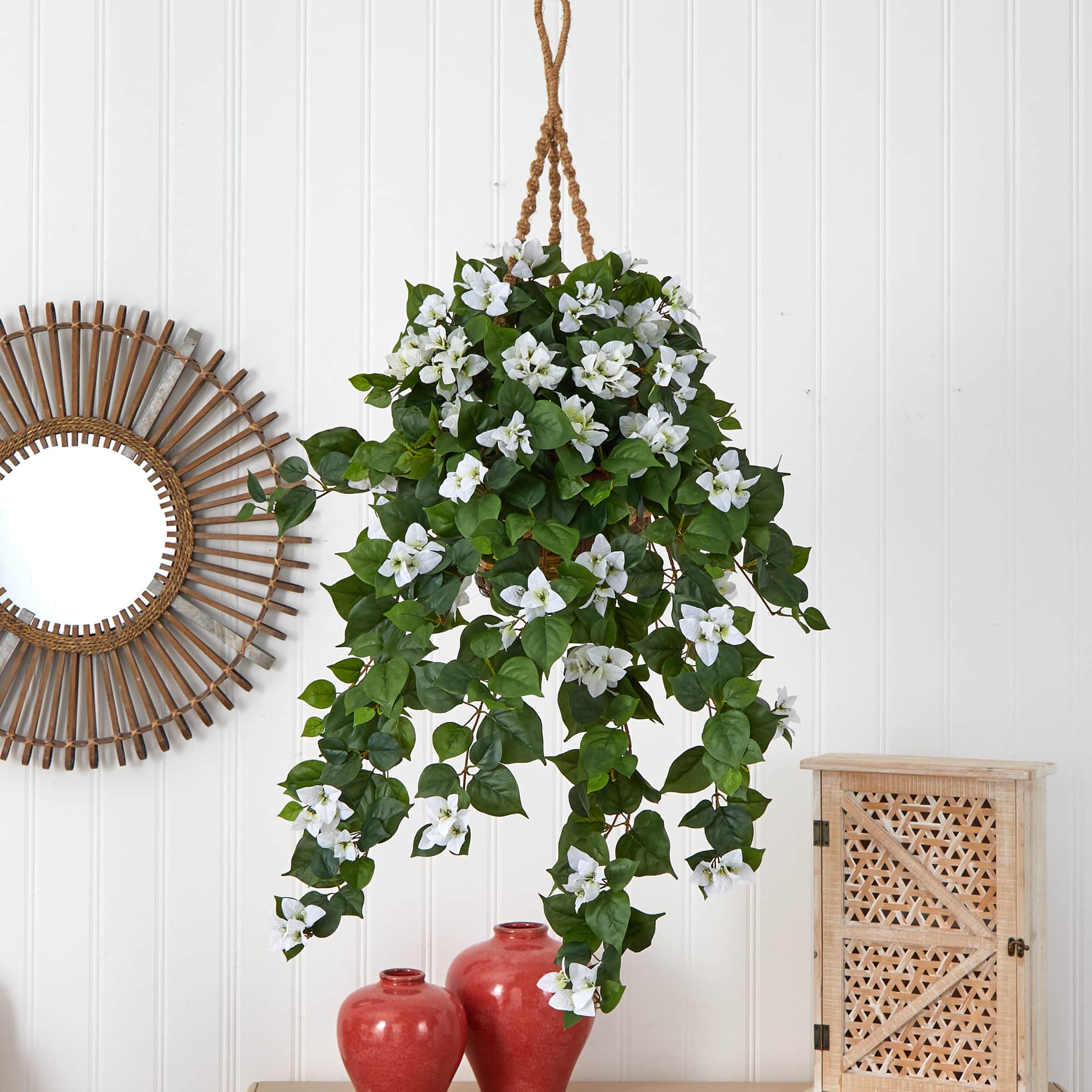 28" Bougainvillea in Hanging Basket