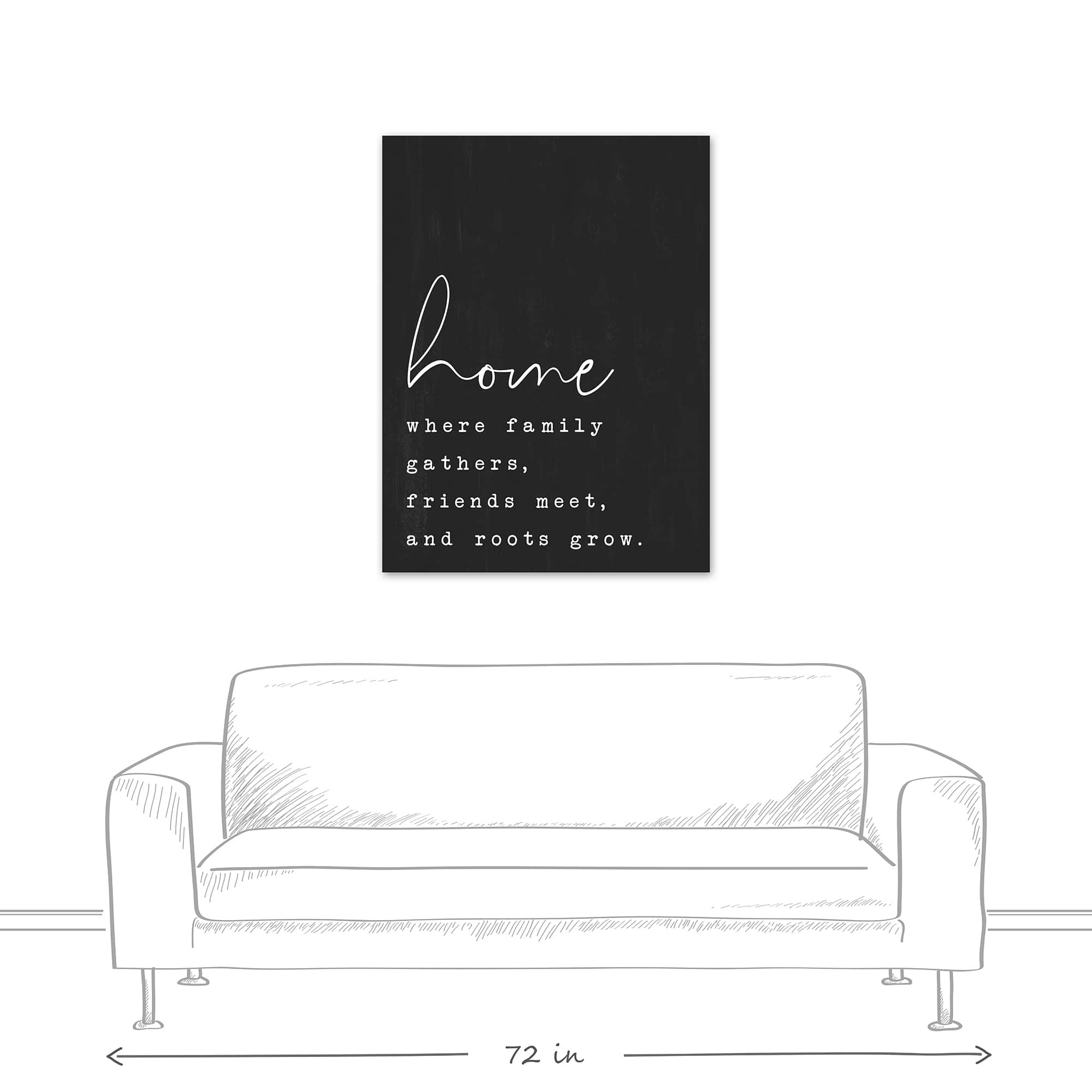 Home Where Family Gathers 30" x 40" Canvas Wall Art