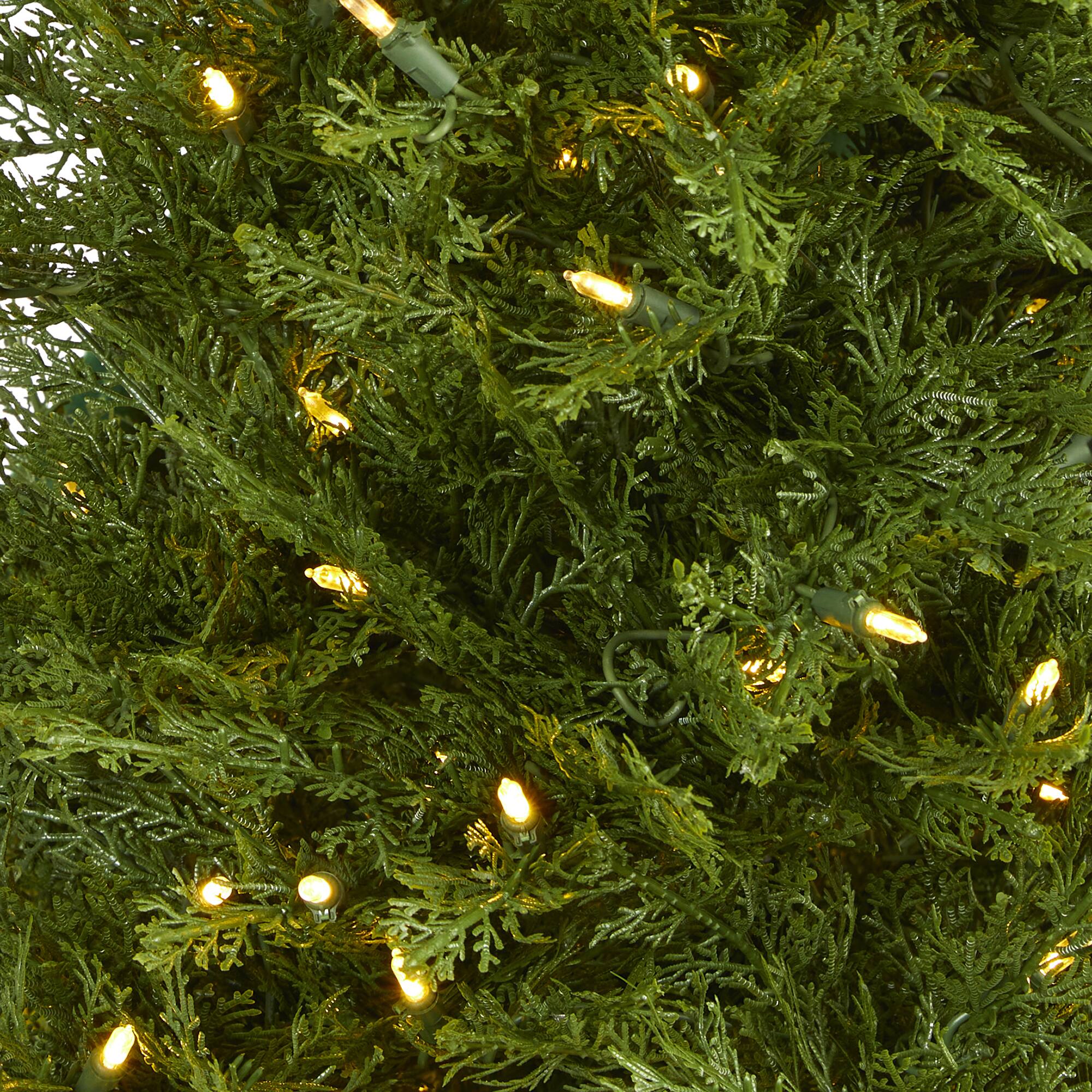 5ft. Pre-Lit Wisconsin Fir Artificial Christmas Tree, Clear LED Lights