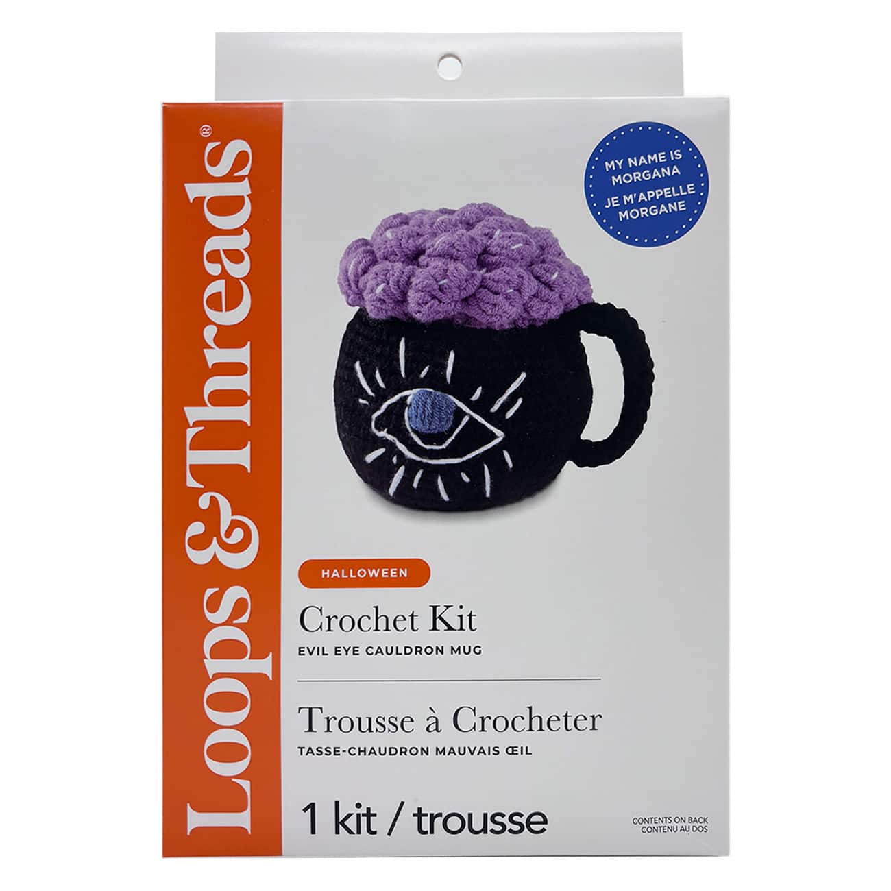 Morgana the Evil Eye Cauldron Mug Halloween Crochet Kit by Loops & Threads®