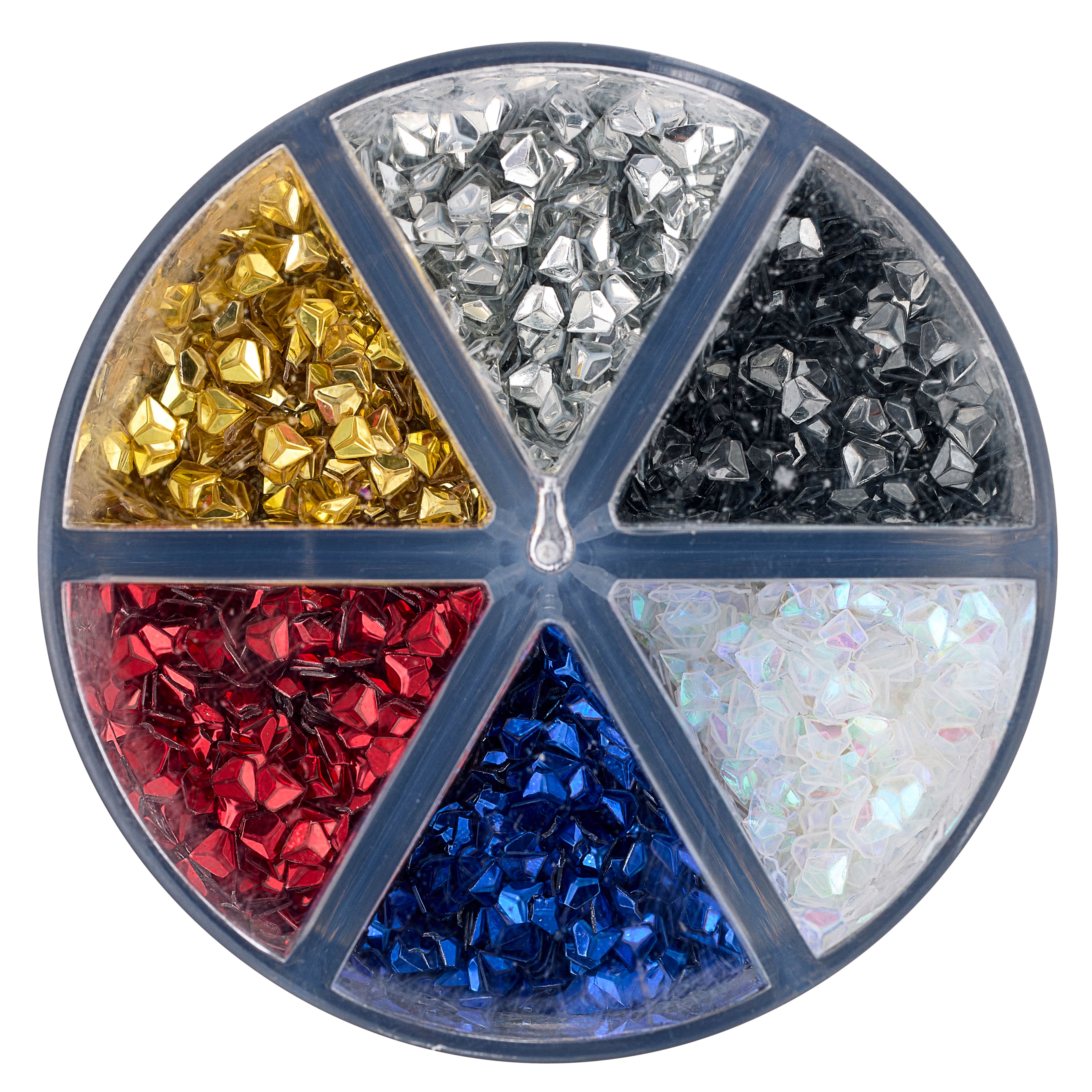 12 Pack: 3D Diamond Shaped Glitter Caddy by Recollections™