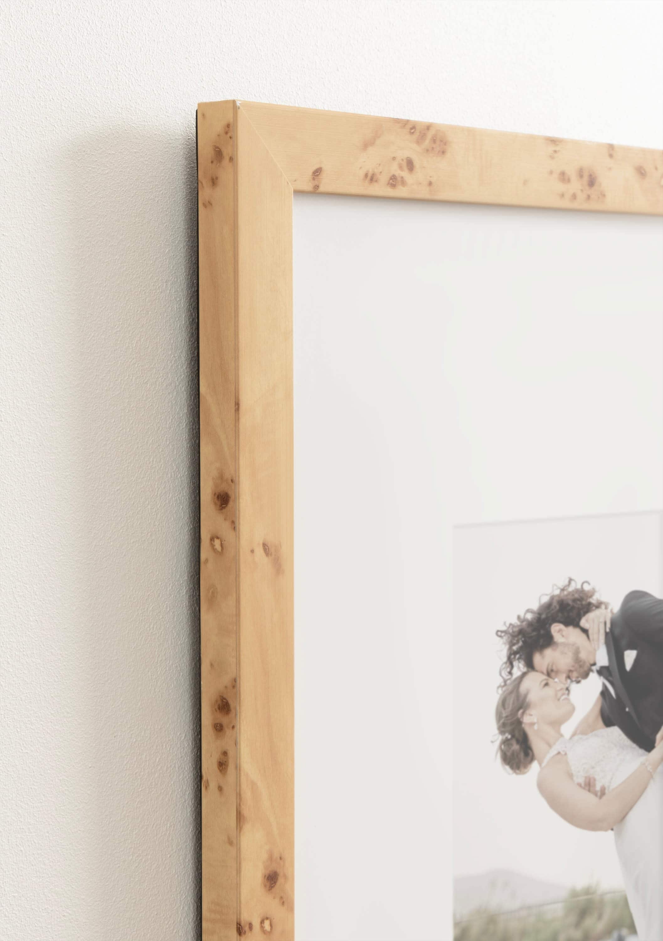 Kate and Laurel 16" x 20" Natural Brown Burlock Picture Frames with 8" x 10" Mat, 2ct.