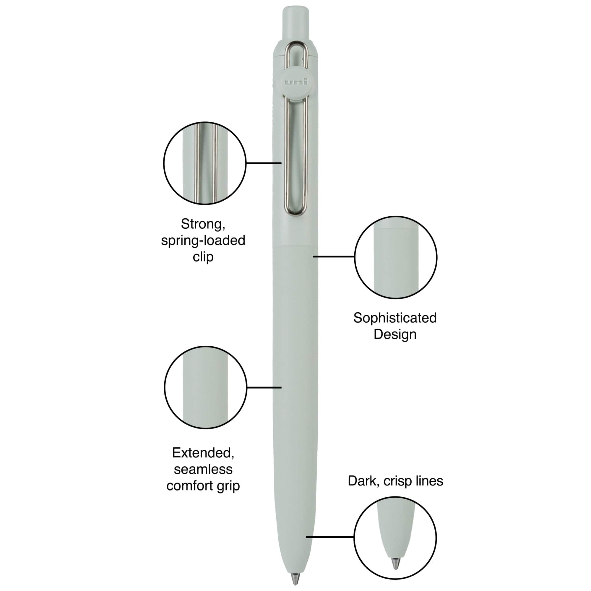 uniball™ Zento Dawn Collection 0.7mm Medium Black Ink Retractable Gel Pen Set