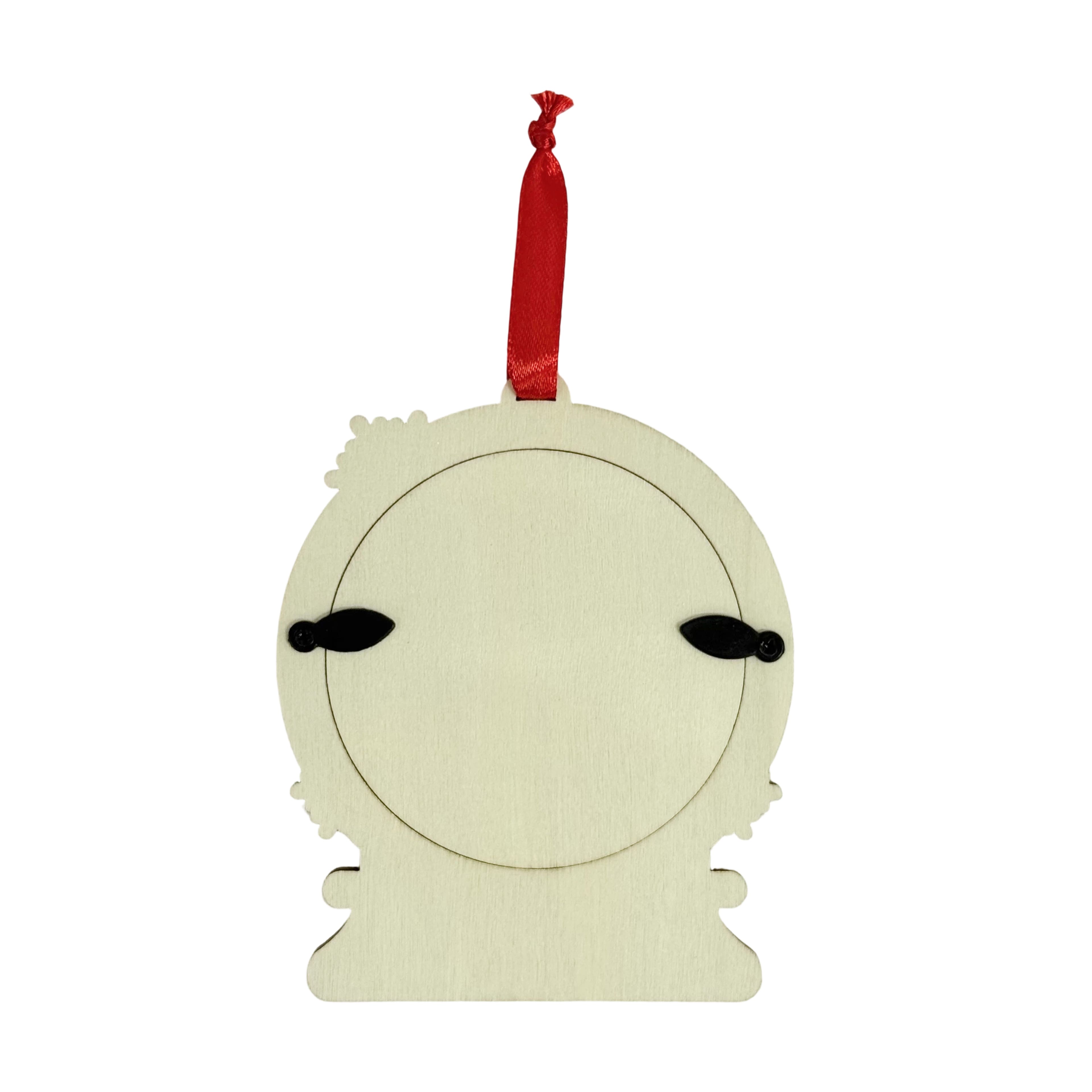 4.5" DIY Plywood Snow Globe Ornament with Removeable Back by Make Market®
