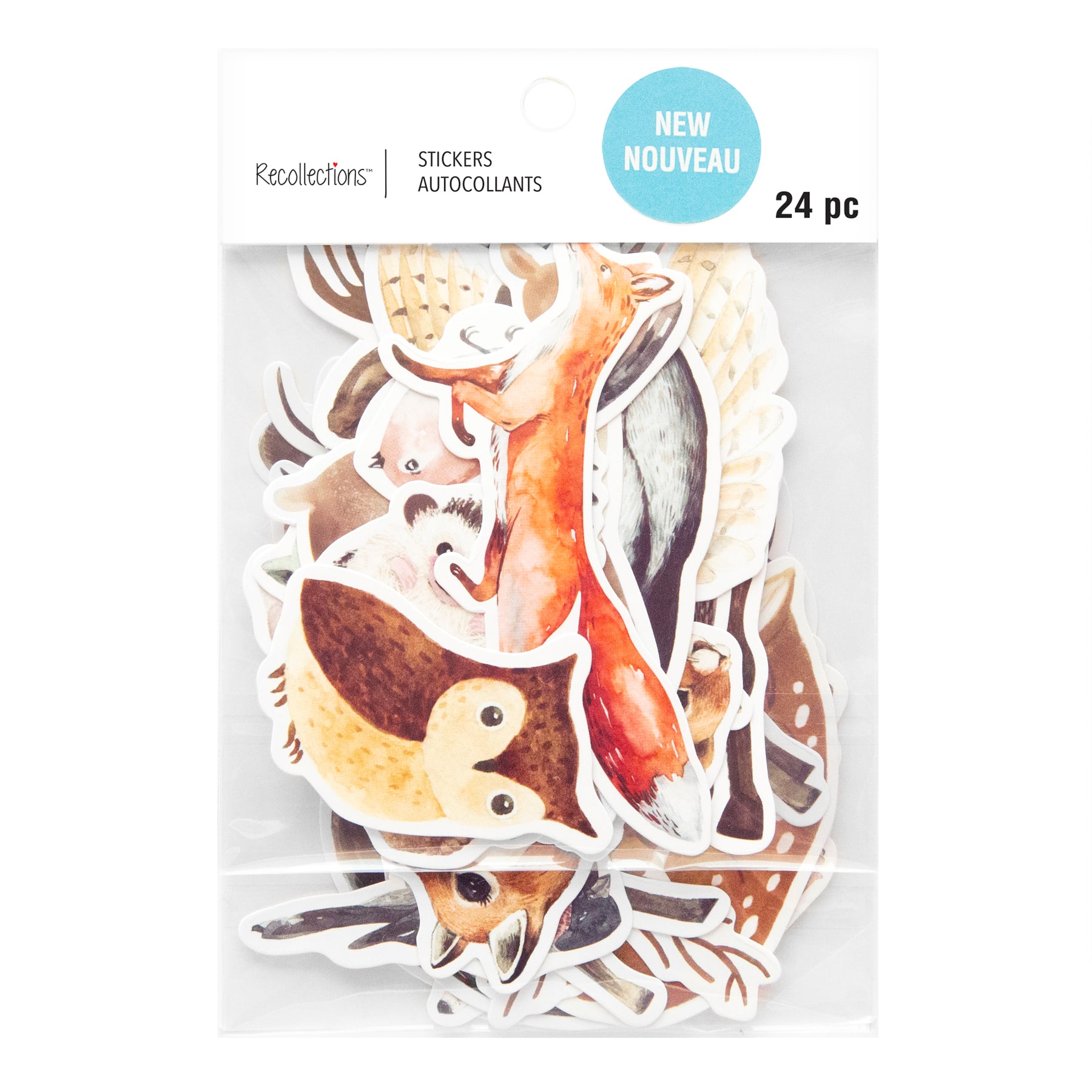 12 Pack: Woodland Animals Die Cut Stickers by Recollections™