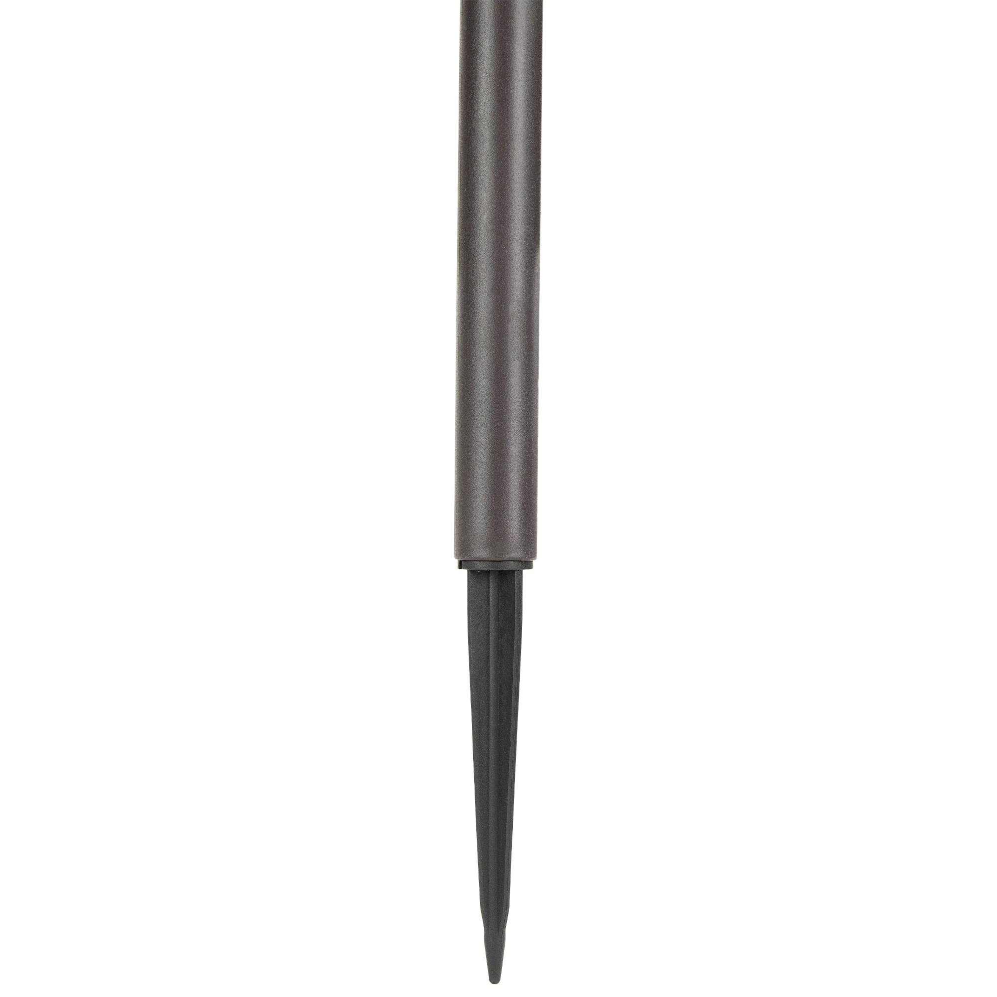 16.25" Black Lantern Style Solar Powered LED Pathway Markers, 6ct.