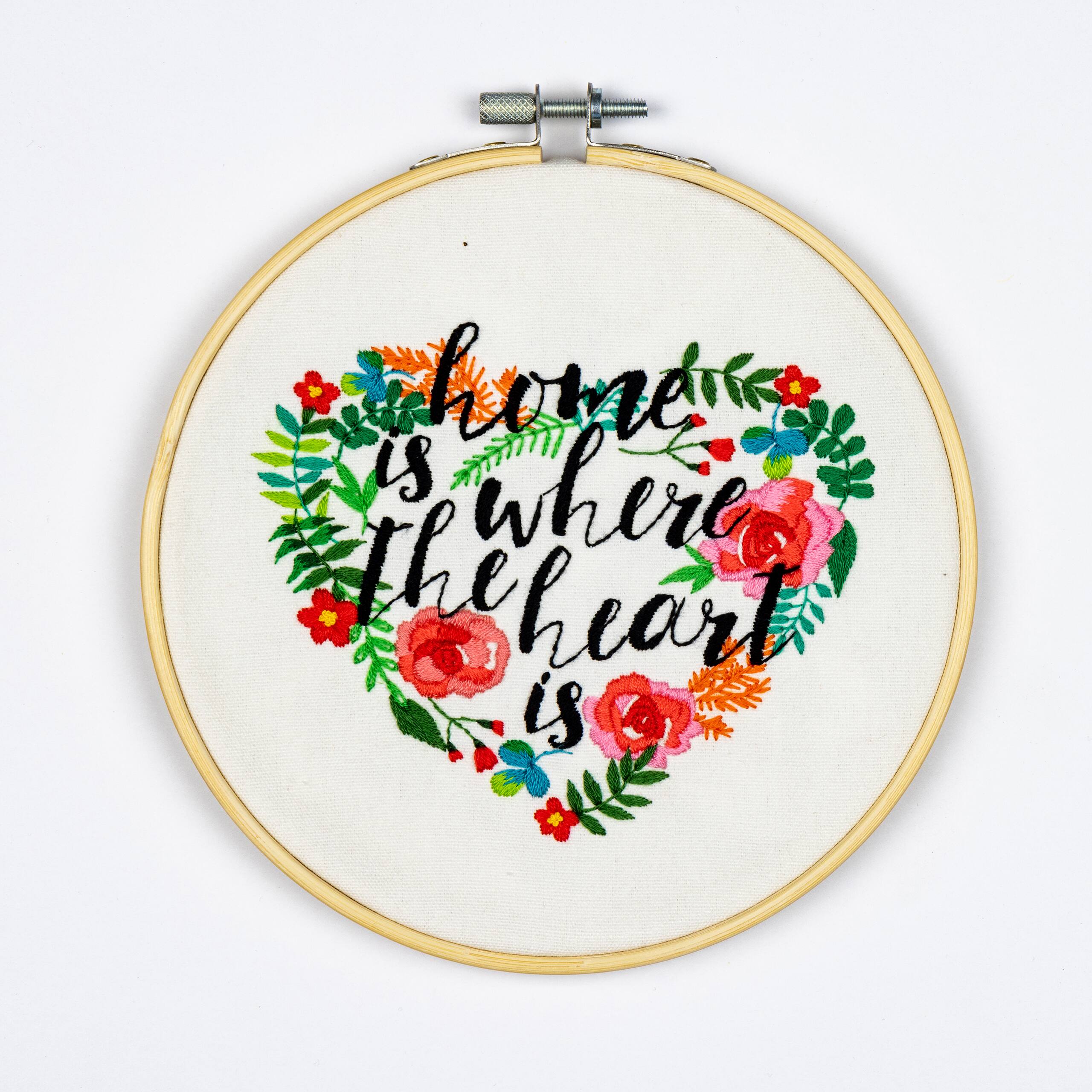 Thea Gouverneur Since 1959® Home Is Where the Heart Is Embroidery Kit