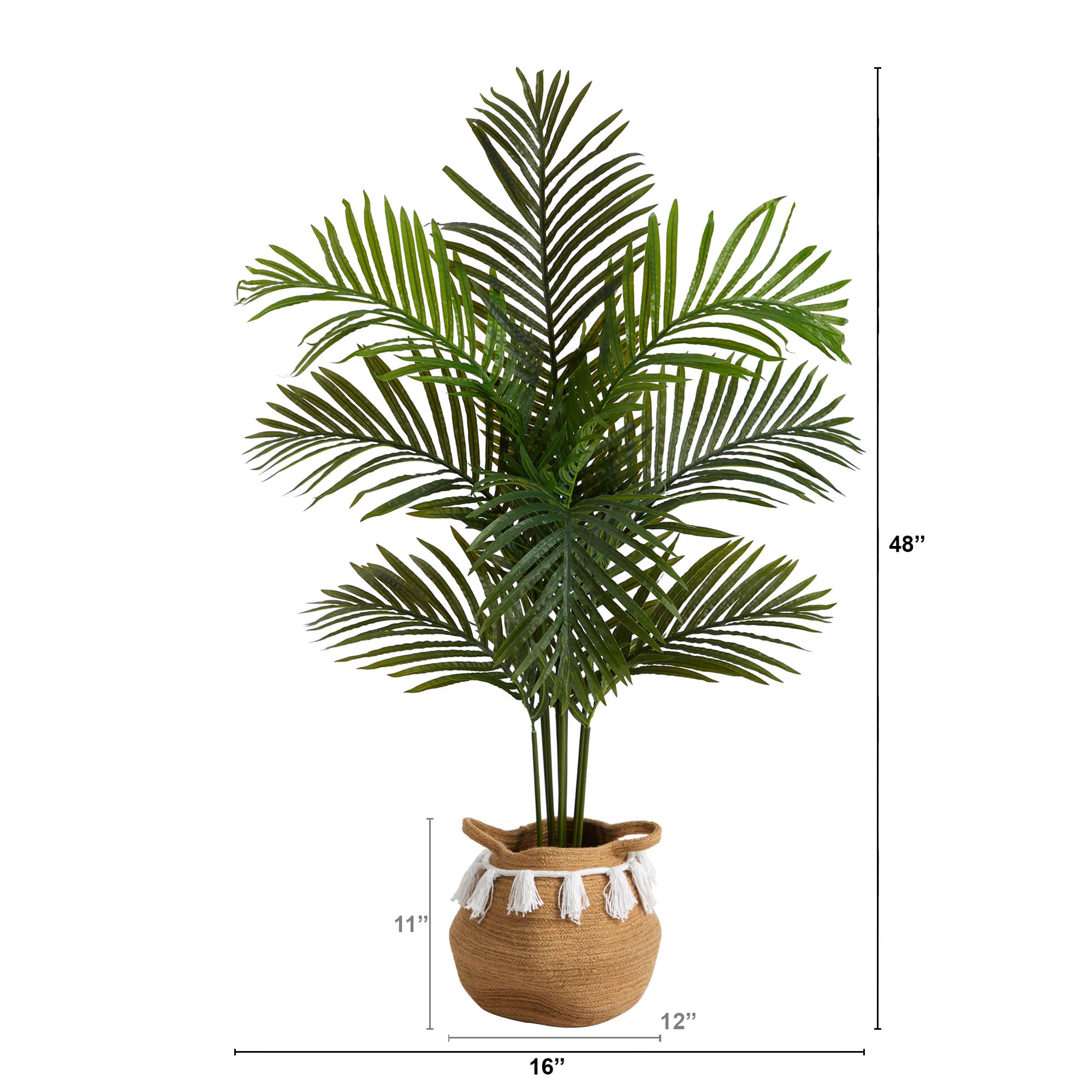 4ft. Artificial Paradise Palm Tree with Basket