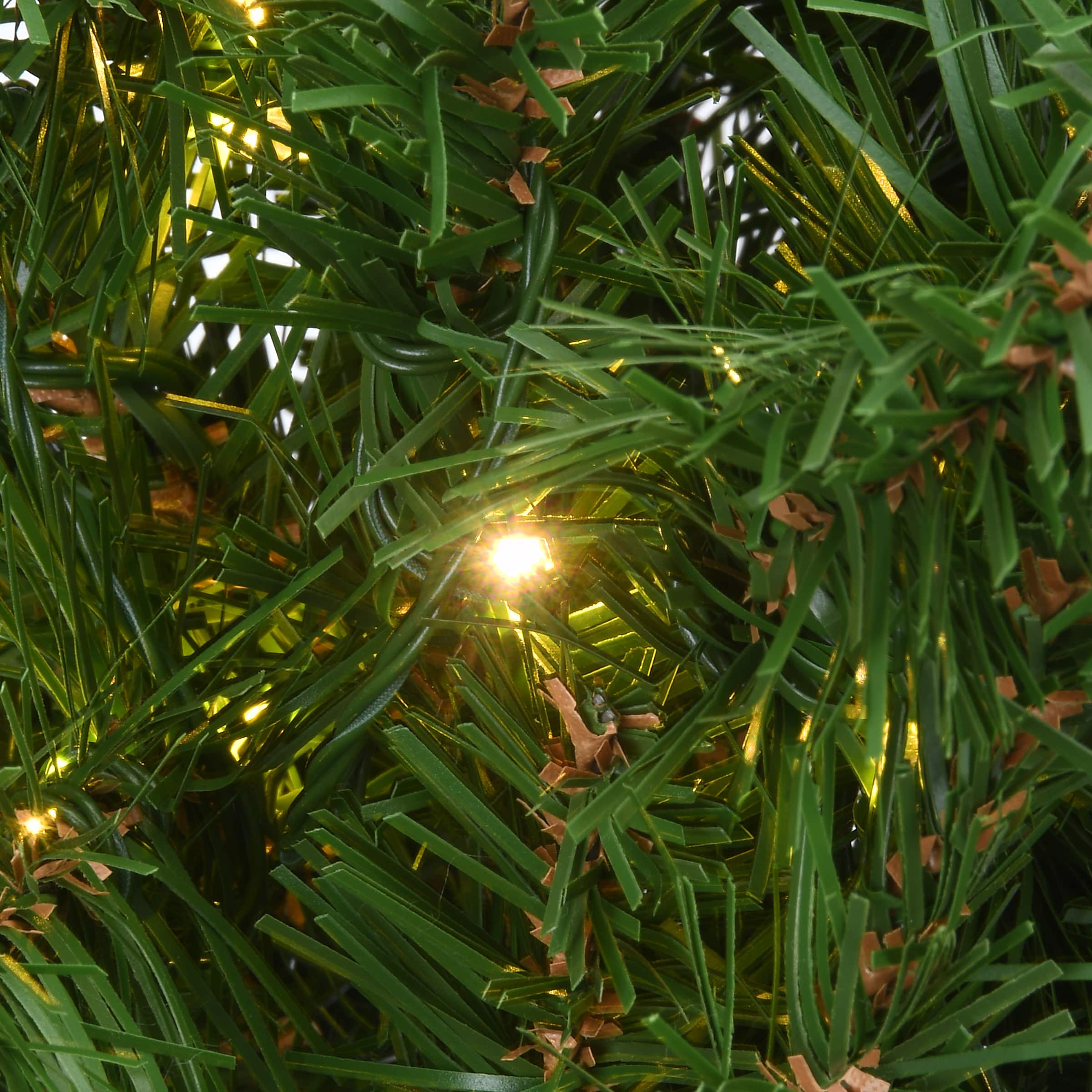 24" Kingswood® Fir Wreath with 250ct. Warm White Battery Operated LED Infinity™ Lights