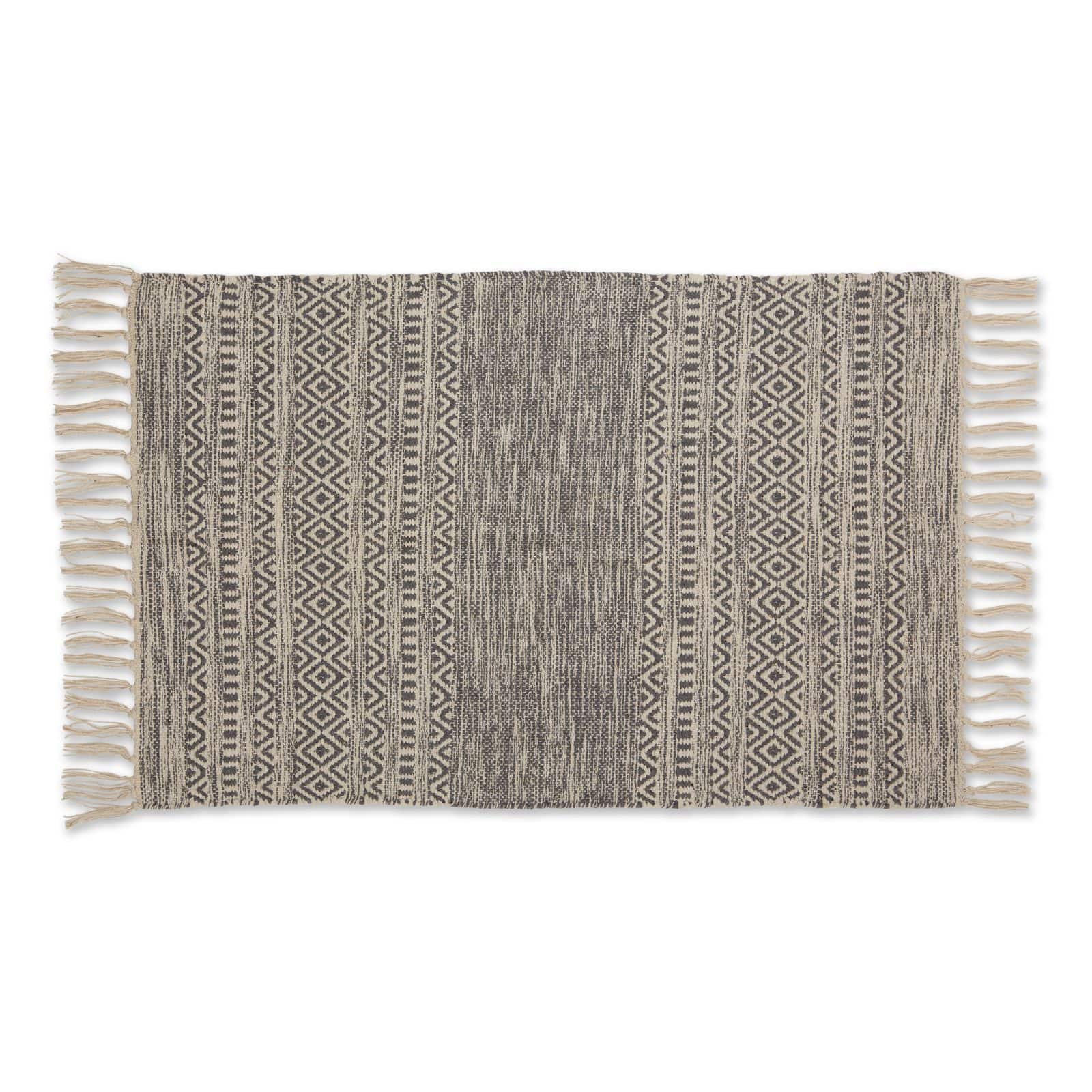 DII® Gray Textured Dobby Hand-Loomed Rug, 2ft. x 3ft.