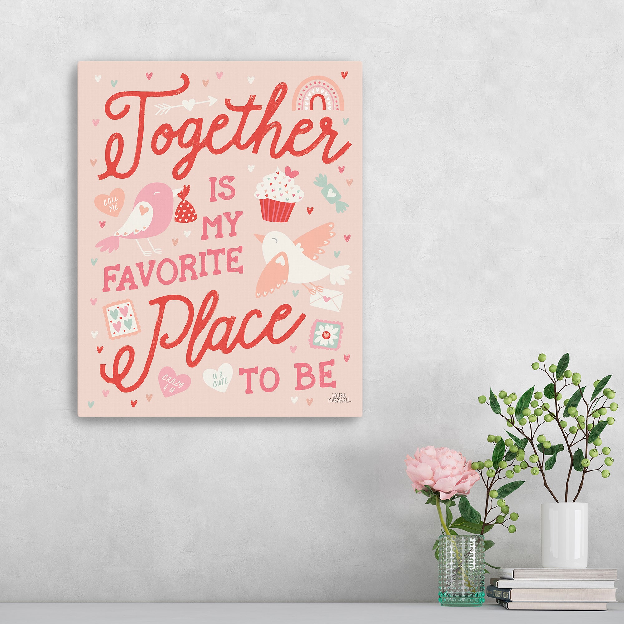 Lovebirds V Canvas Giclée Art