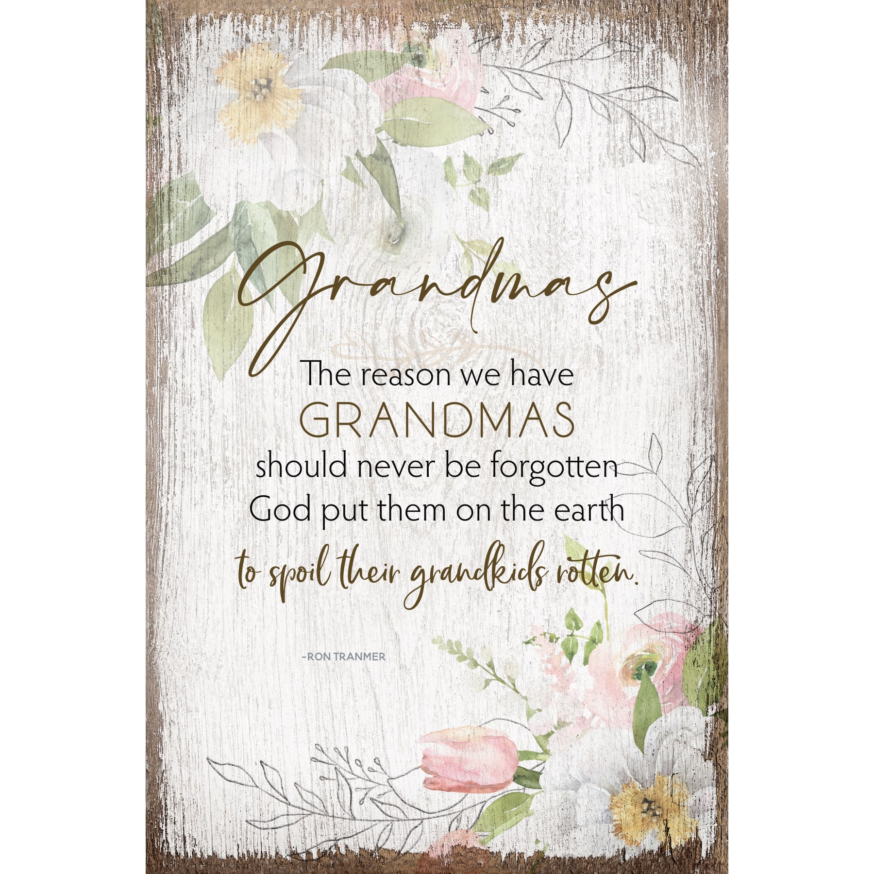 Grandmas Inspirational Wood Plaque