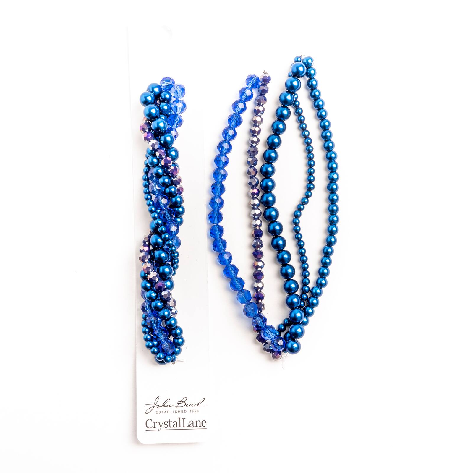 Crystal Lane DIY 6" 5 Twisted Pearls & Crystal Beads Strands